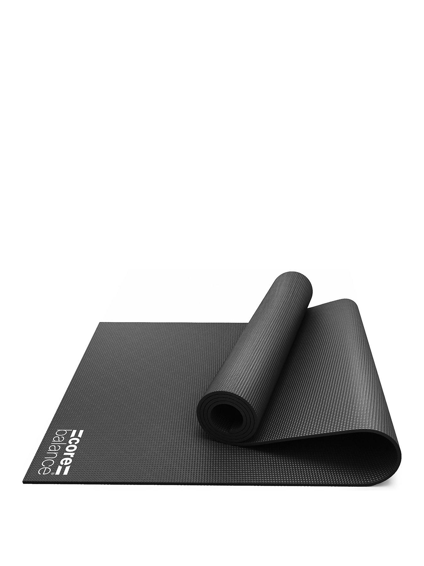 Image 1 of 6 of Core Balance Black PVC Yoga Mat (6mm Thick)