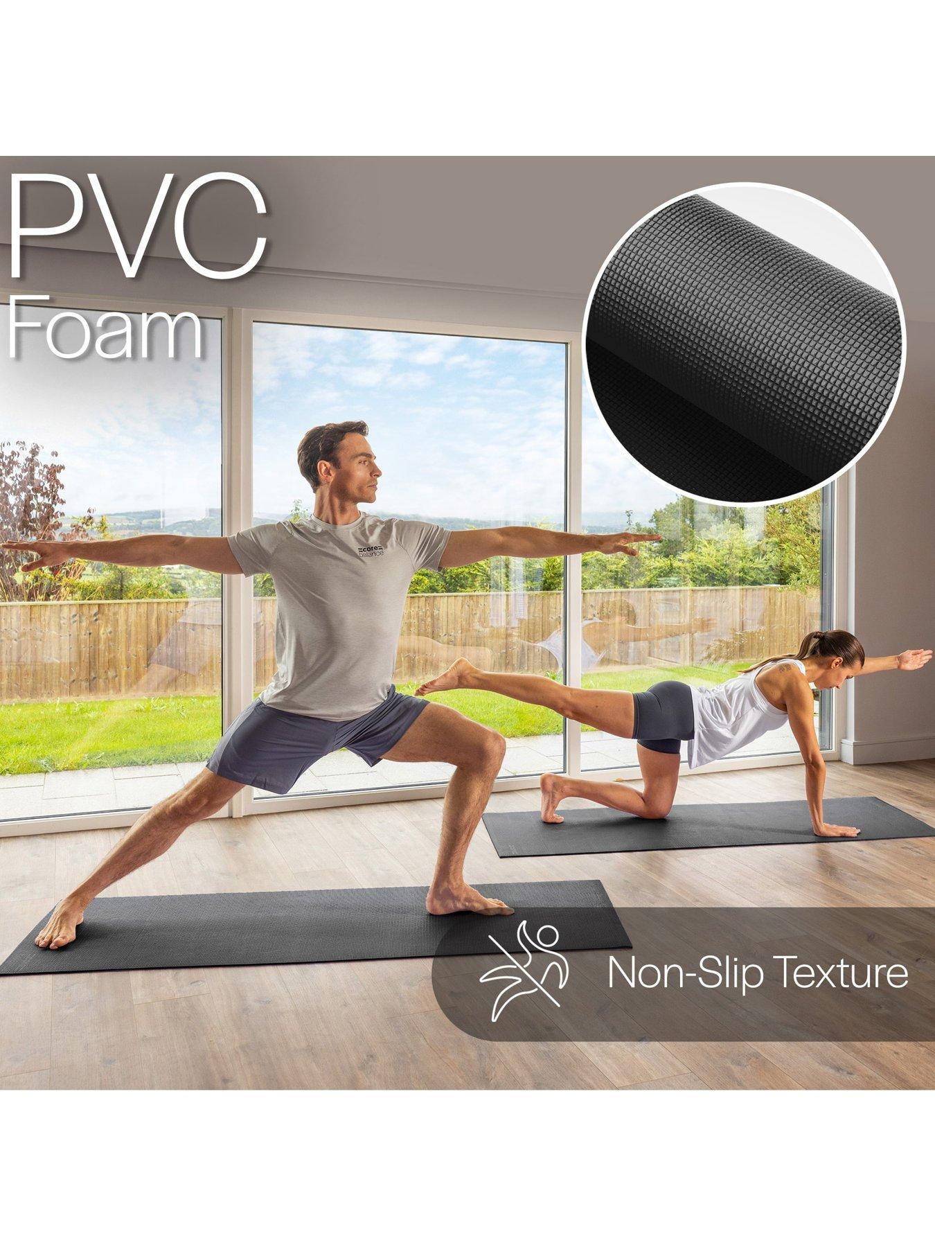 Image 3 of 6 of Core Balance Black PVC Yoga Mat (6mm Thick)