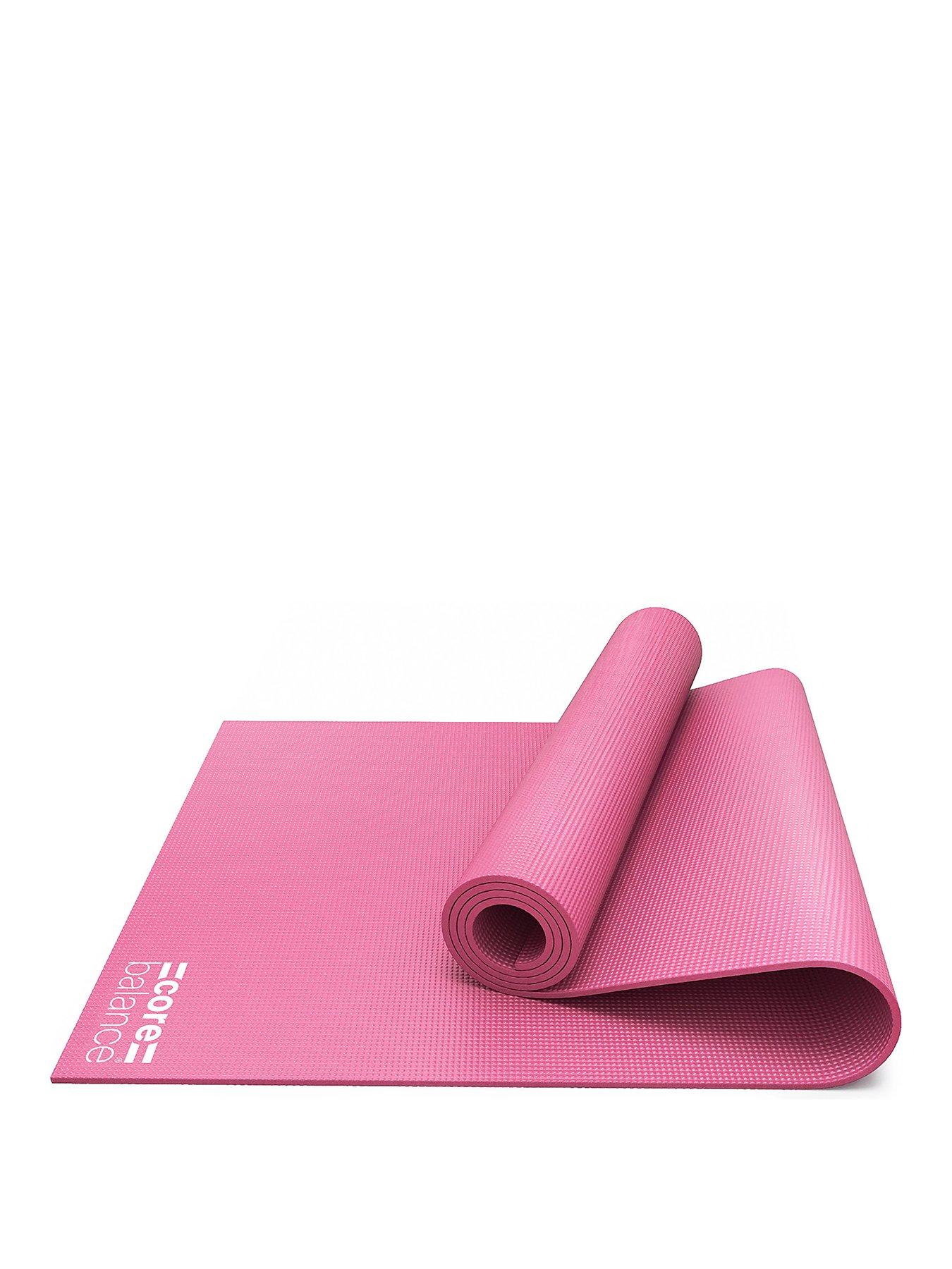 Image 1 of 6 of Core Balance Pink PVC Yoga Mat (6mm Thick)
