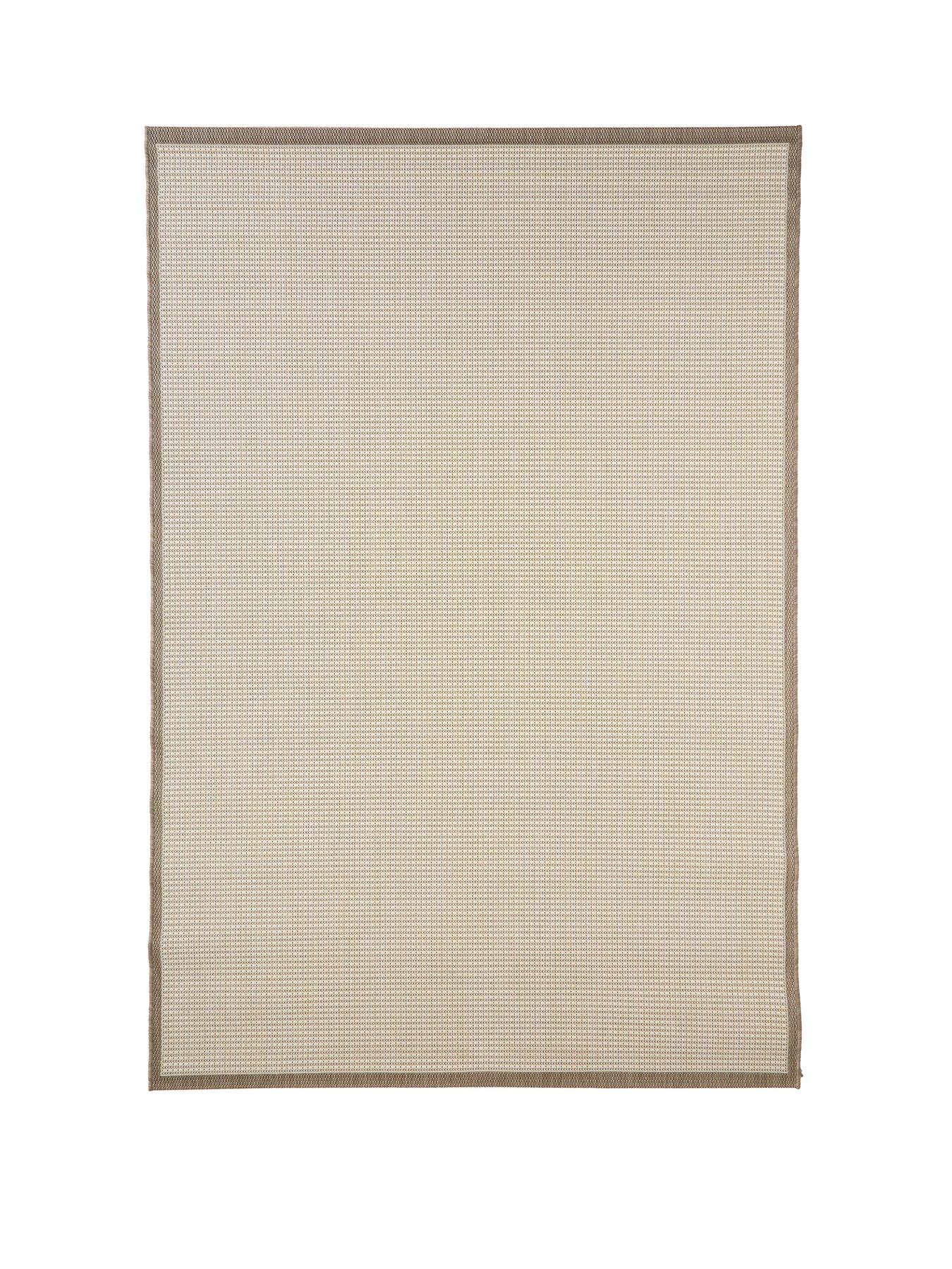 Image 2 of 5 of Very Home Element Border Indoor/Outdoor Rug - Natural
