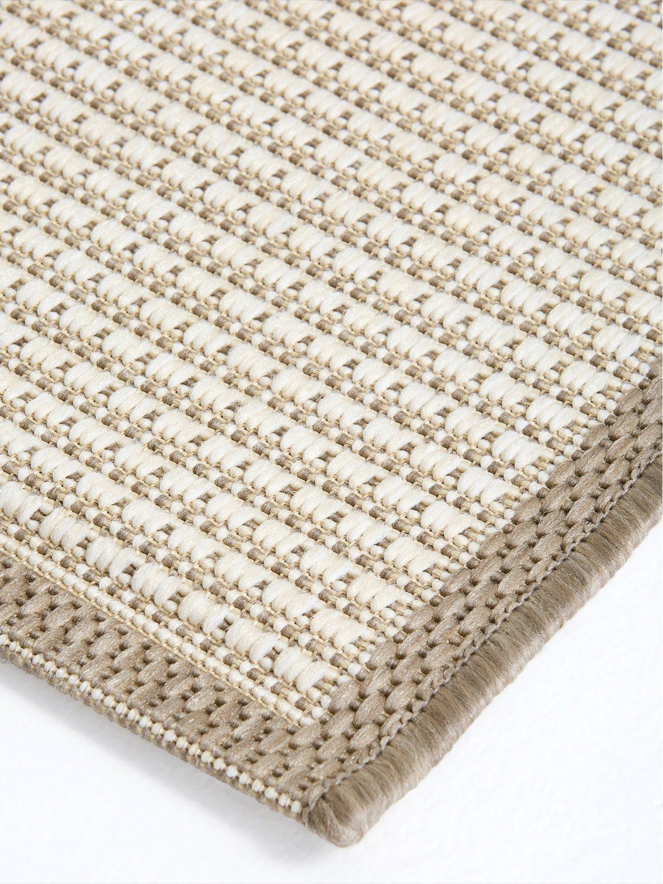 Image 5 of 5 of Very Home Element Border Indoor/Outdoor Rug - Natural