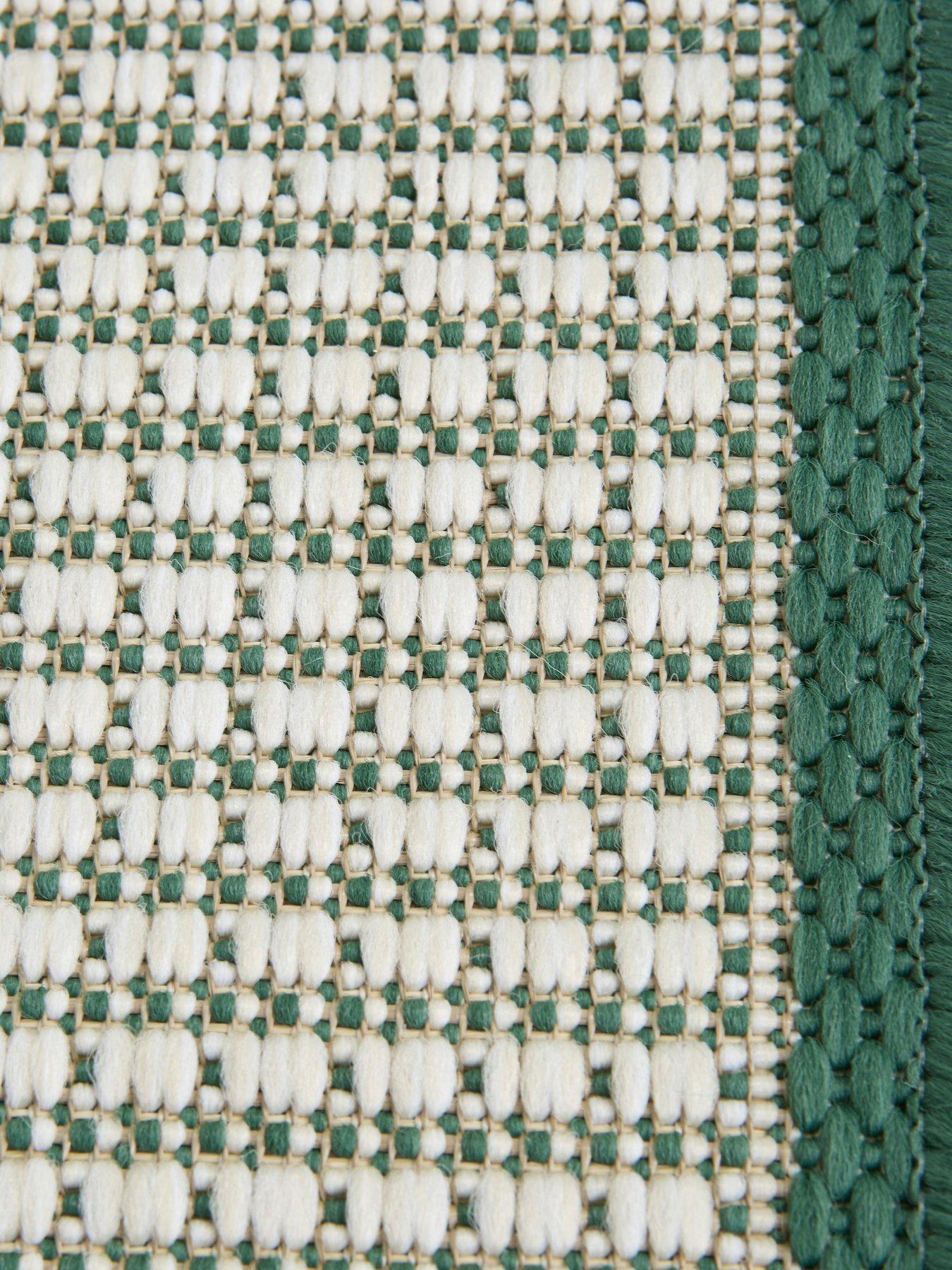  image of the-very-collection-element-border-indooroutdoor-runner-green