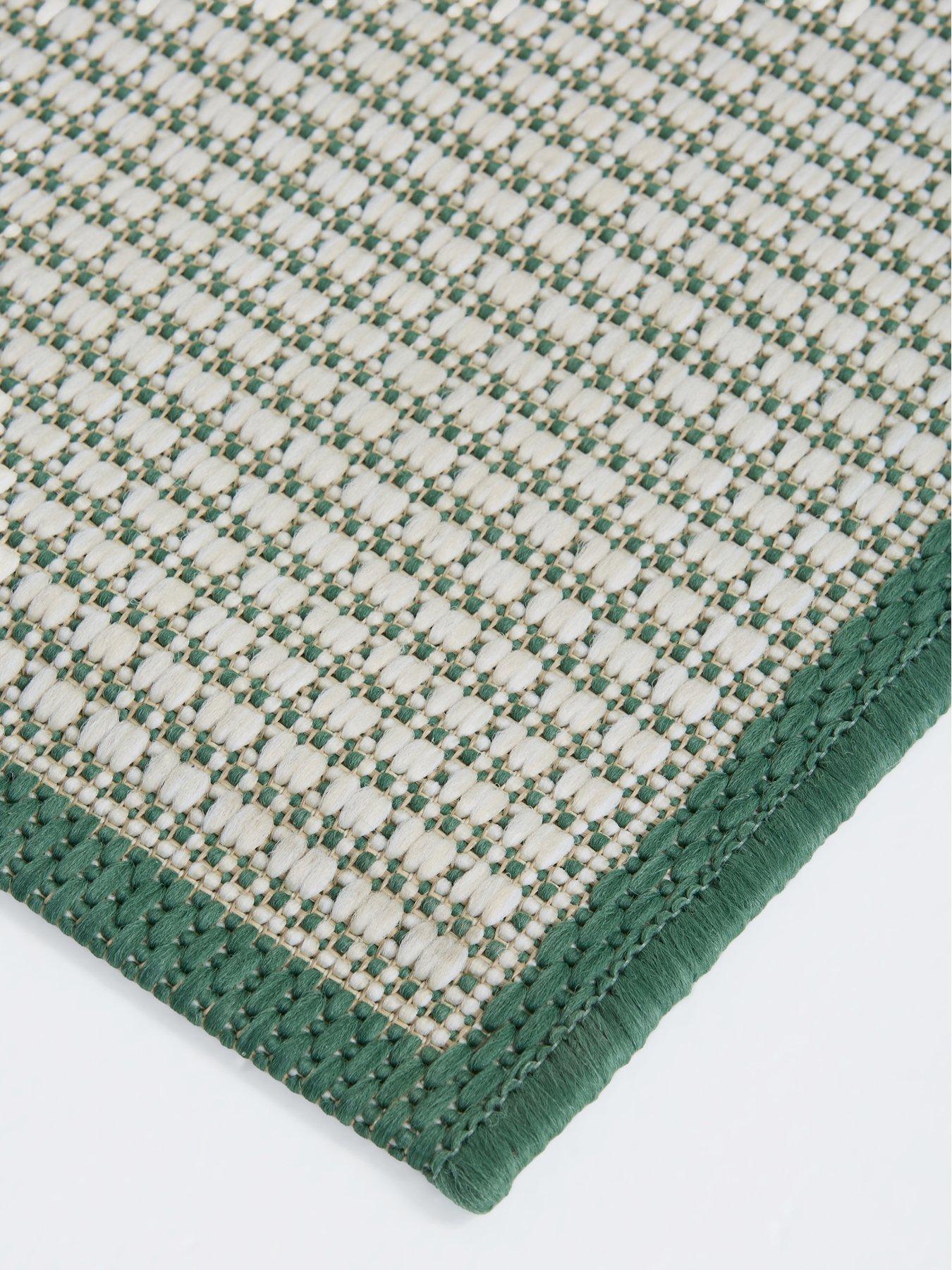  image of the-very-collection-element-border-indooroutdoor-runner-green