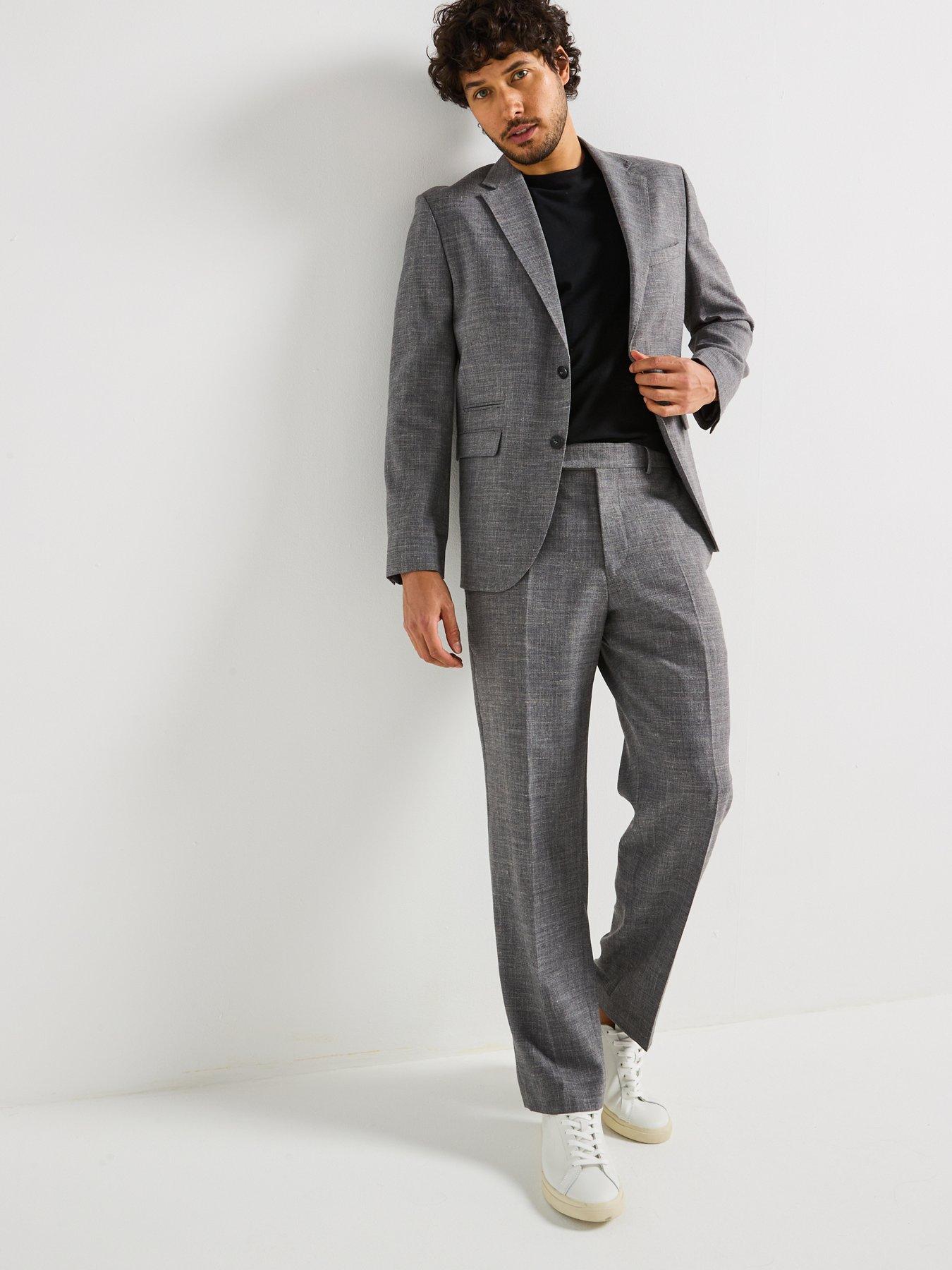  image of selected-homme-regular-fit-oasis-blazer-grey