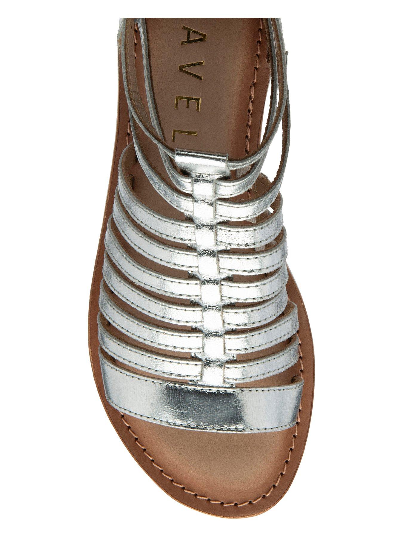  image of ravel-etton-flat-sandals-silver-foil