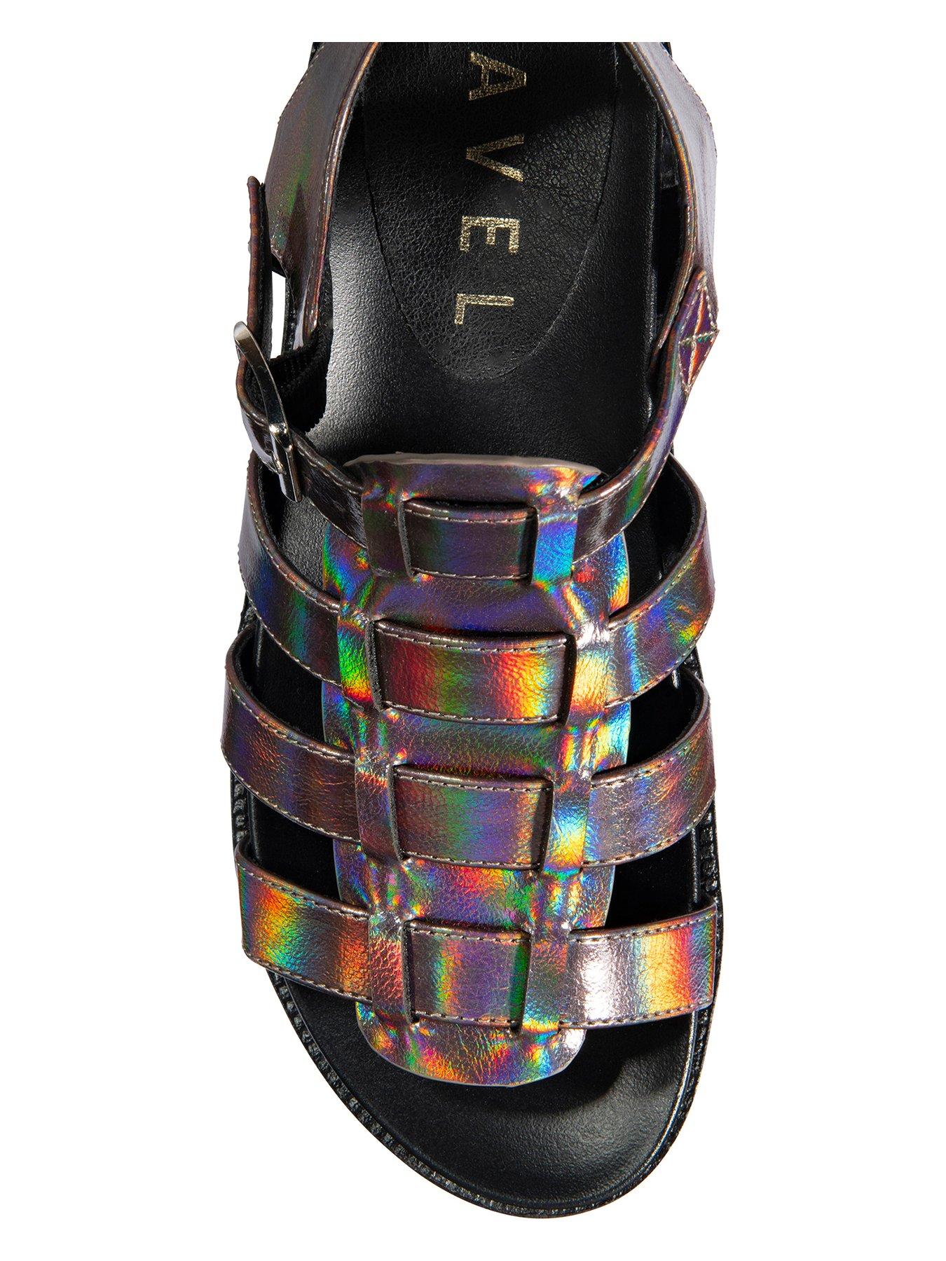  image of ravel-buxley-flat-sandals-pewter
