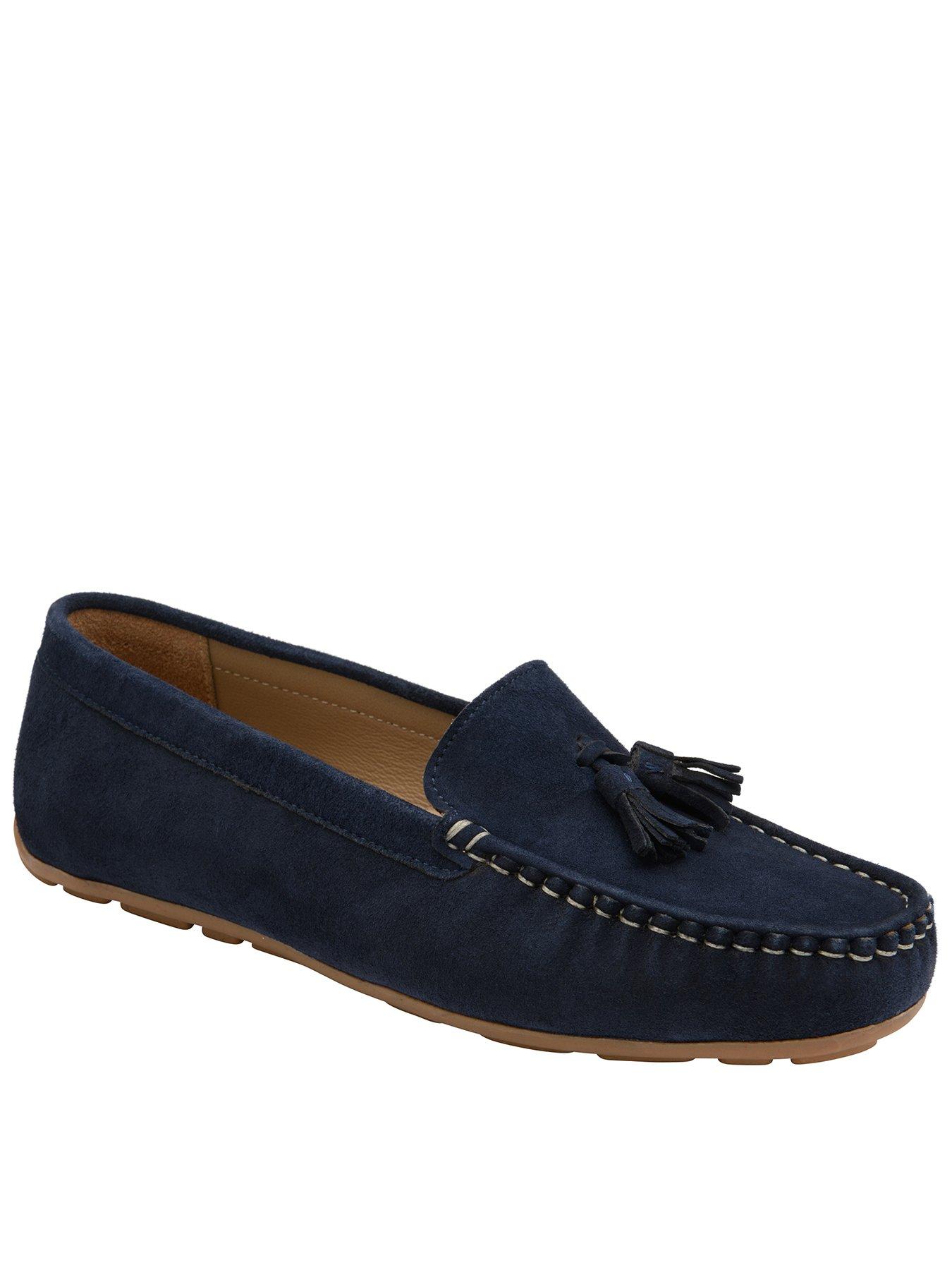 Ravel Bute Loafers - Dark Navy Suede