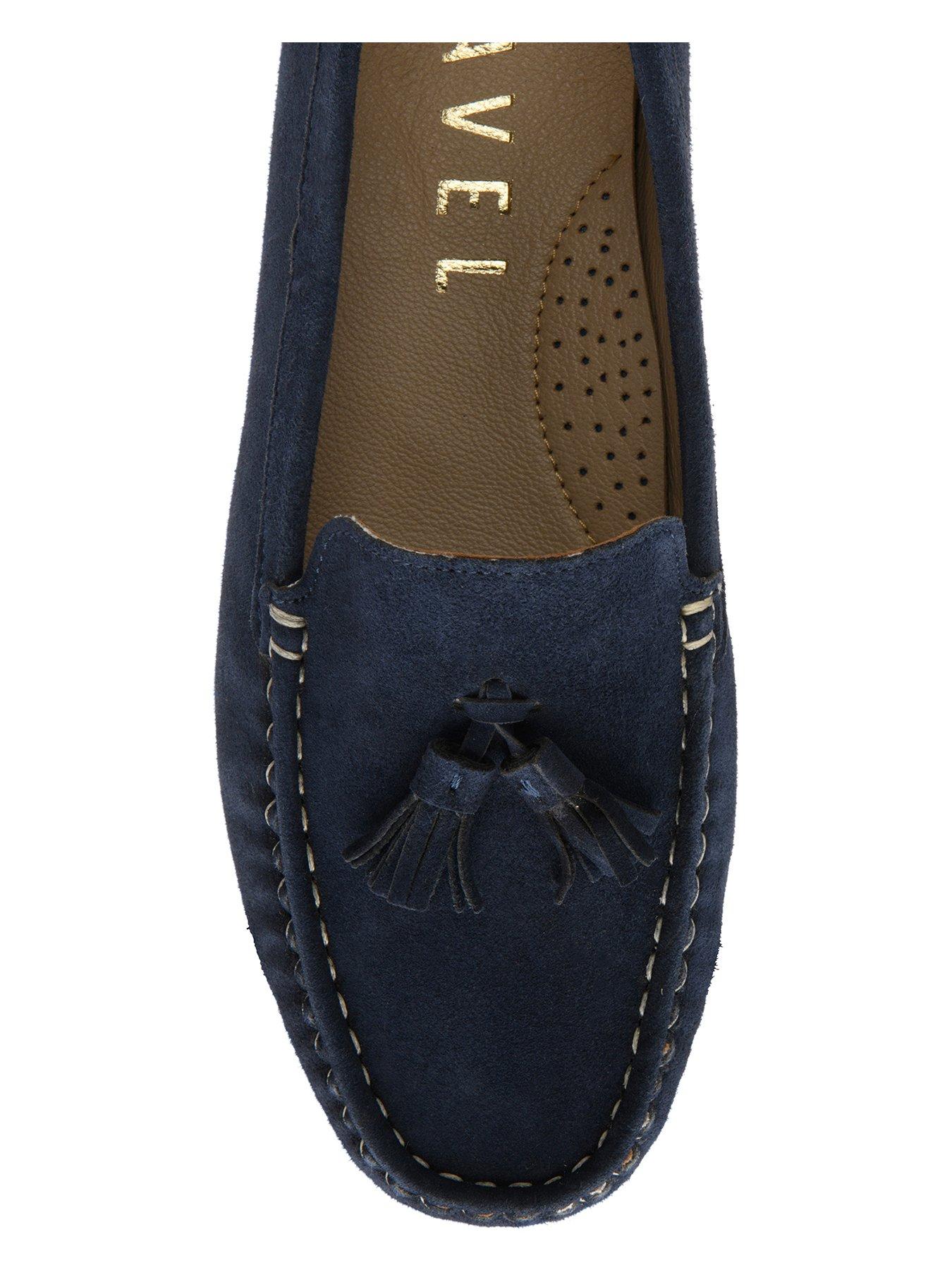  image of ravel-bute-loafers-dark-navy-suede