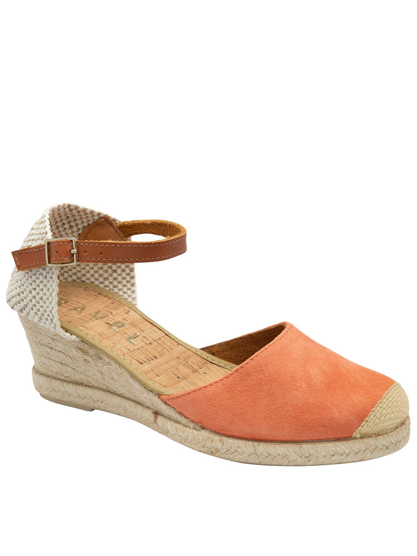 image of ravel-rhea-heeled-shoes-coral-suede