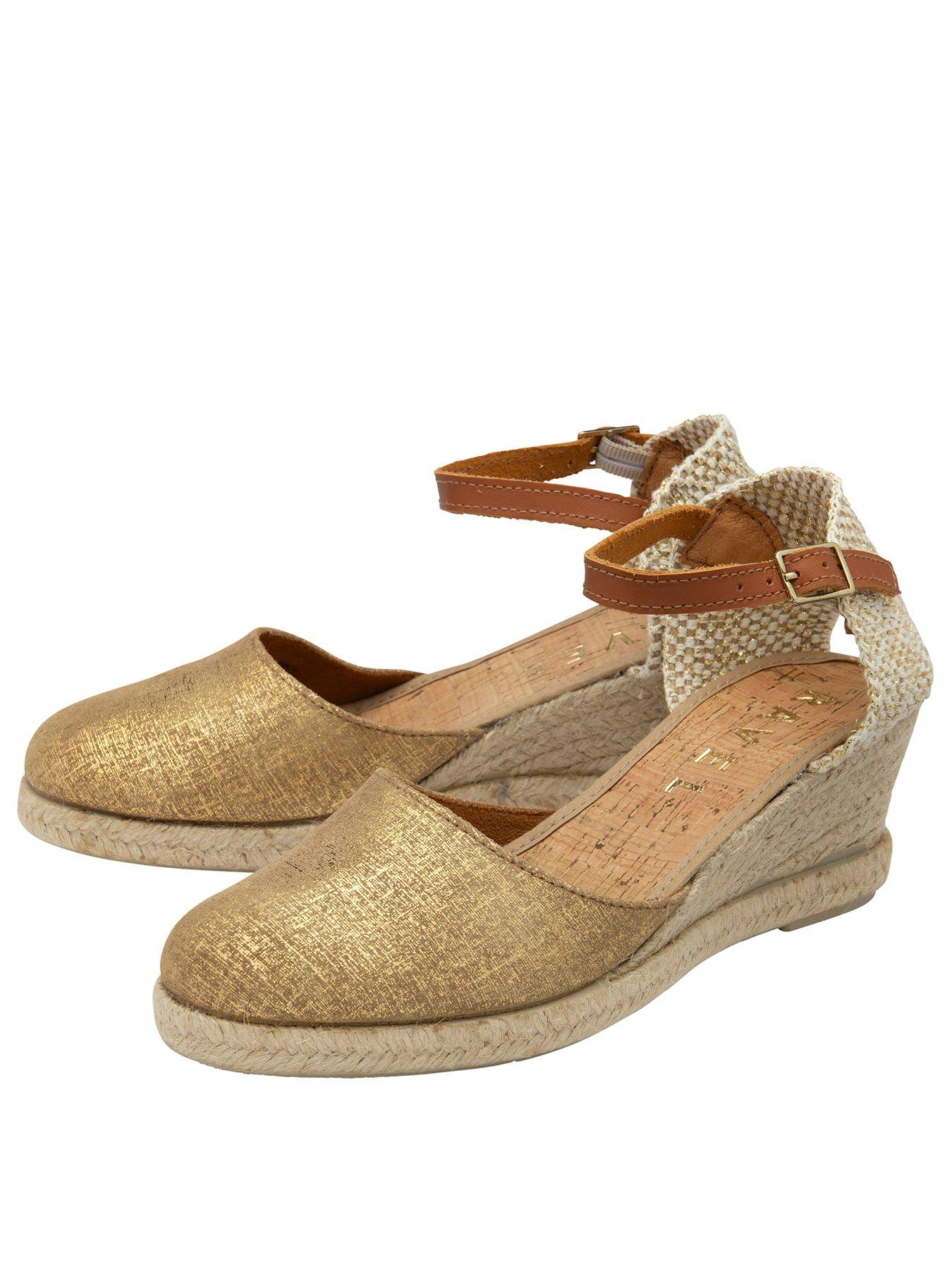 image of ravel-vista-wedge-shoes-gold-leather