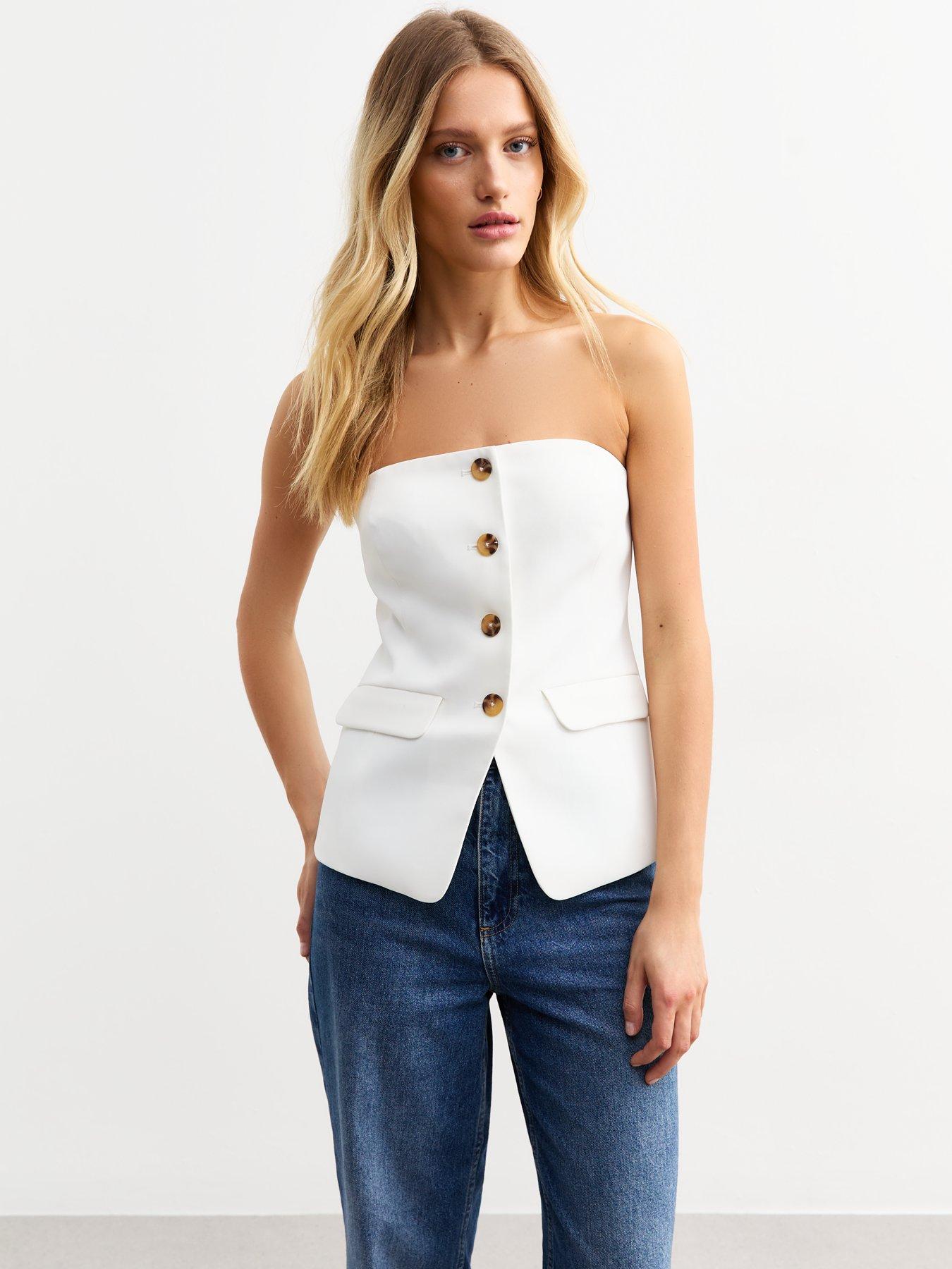 new-look-white-button-front-bandeau-waistcoat