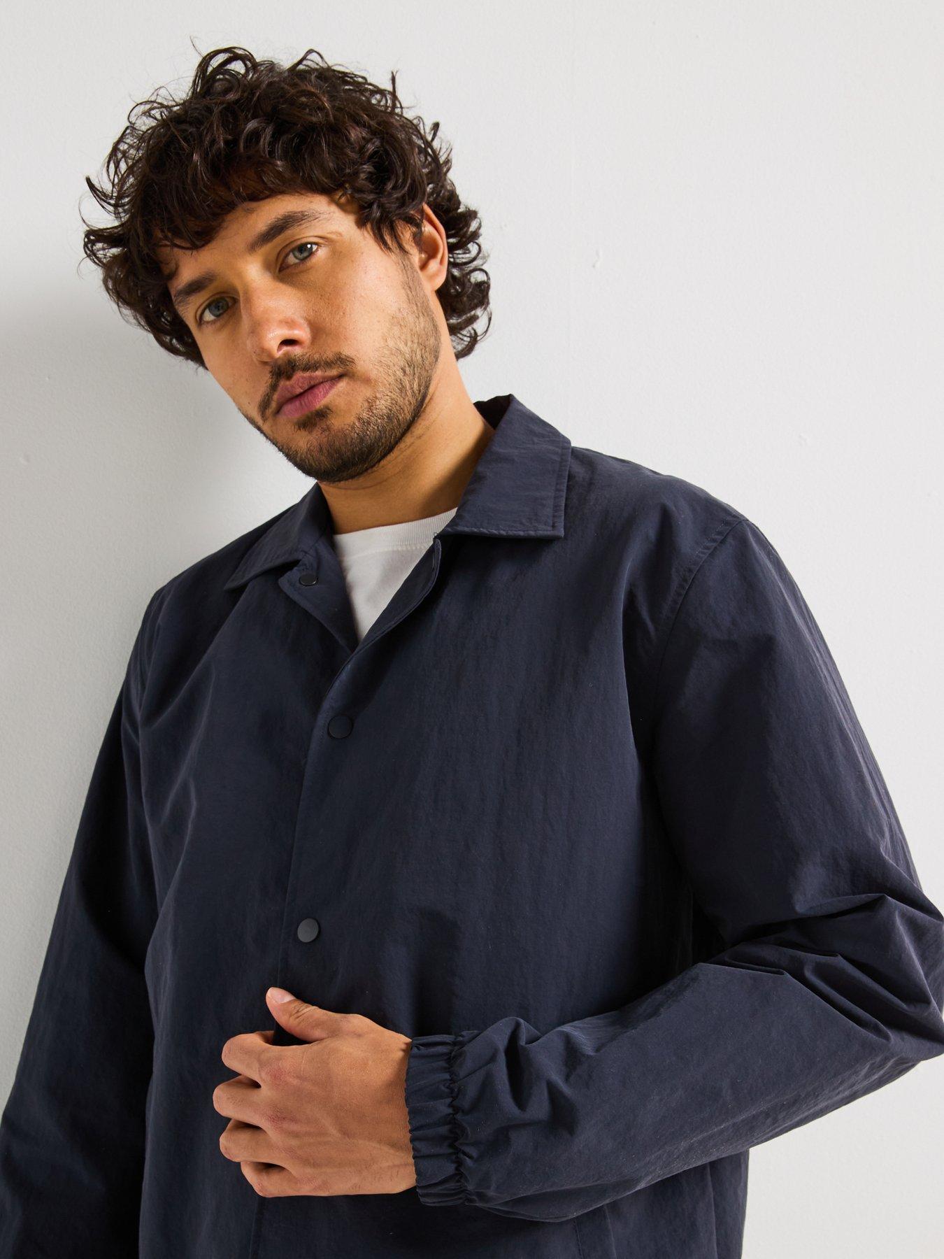 Selected Homme Archive Coach Jacket - Navy | Littlewoods