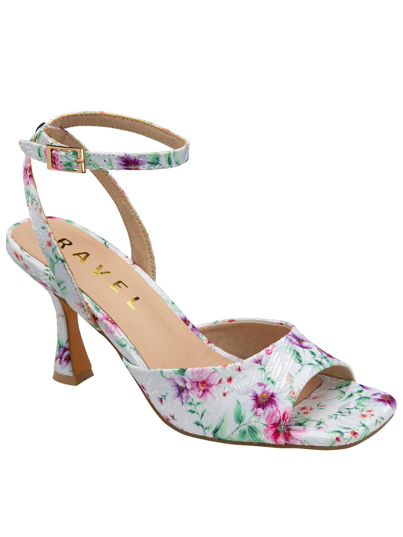 Ravel Holms Heeled Sandals - White Floral