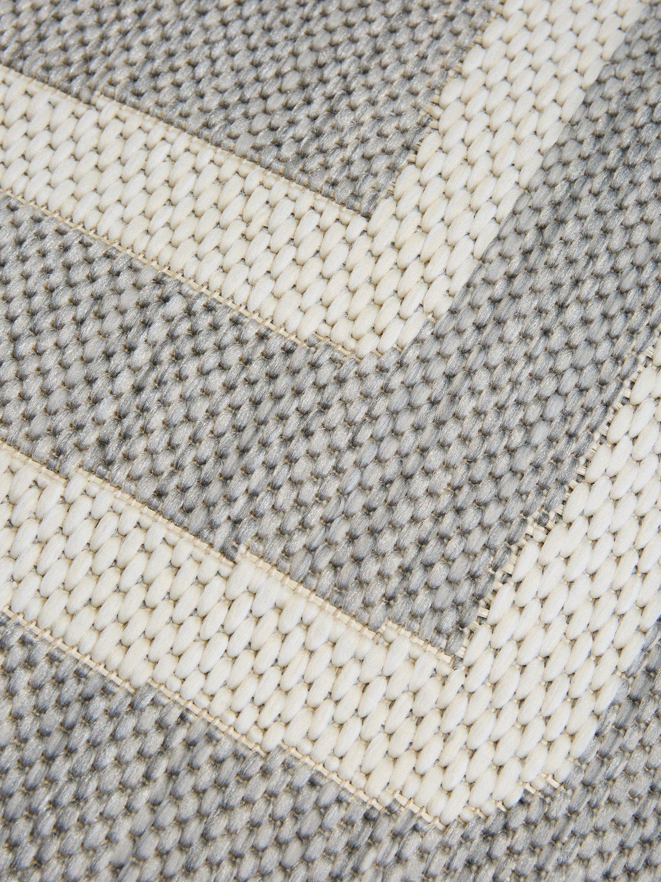 Image 3 of 5 of Very Home Element Patches Indoor/Outdoor Rug - Grey