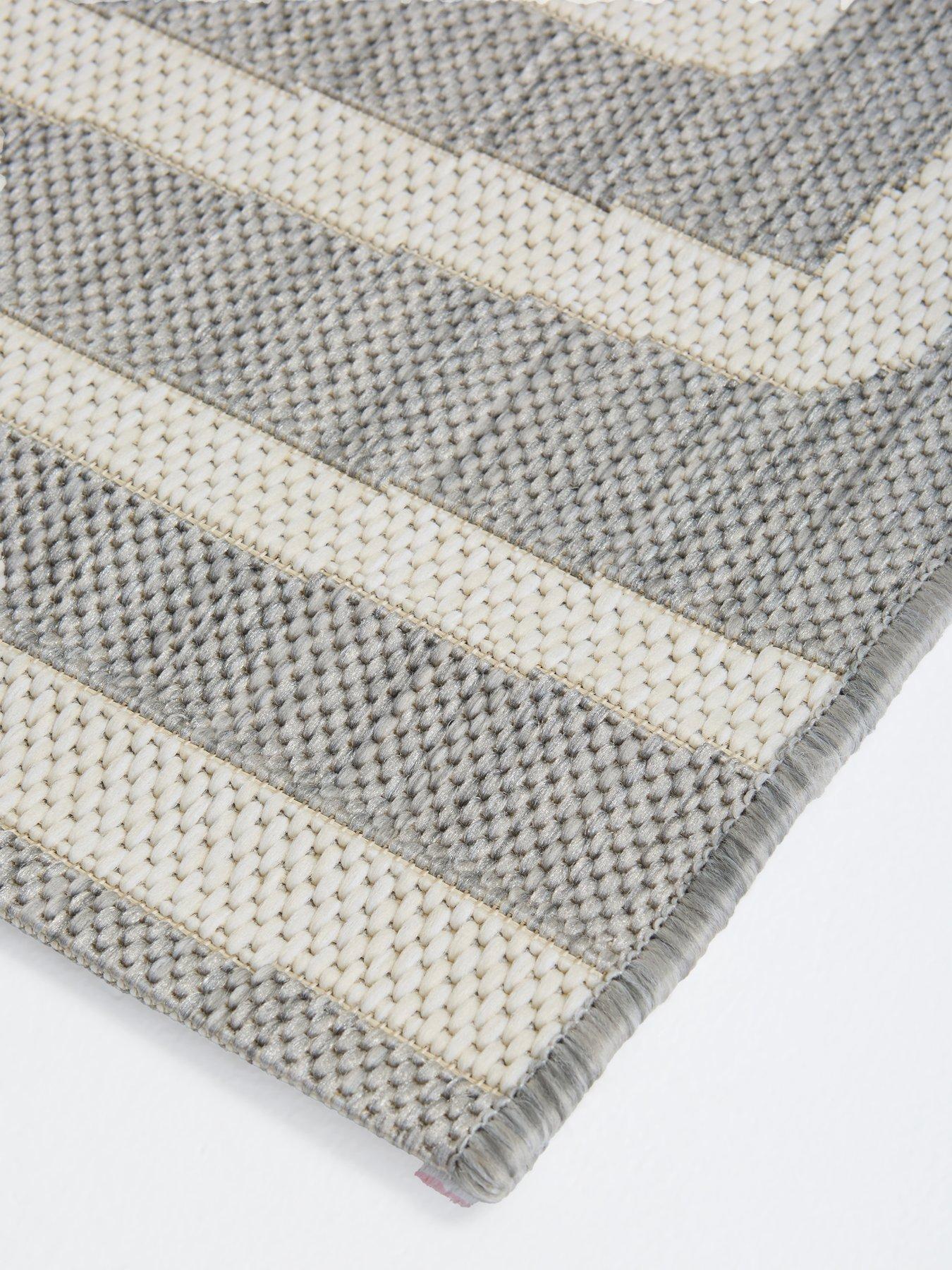 Image 5 of 5 of Very Home Element Patches Indoor/Outdoor Rug - Grey