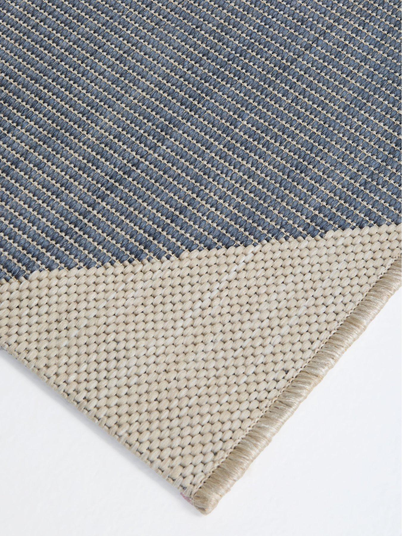 Image 5 of 5 of The Very Collection Element Diamonds Indoor/Outdoor Rug - Denim