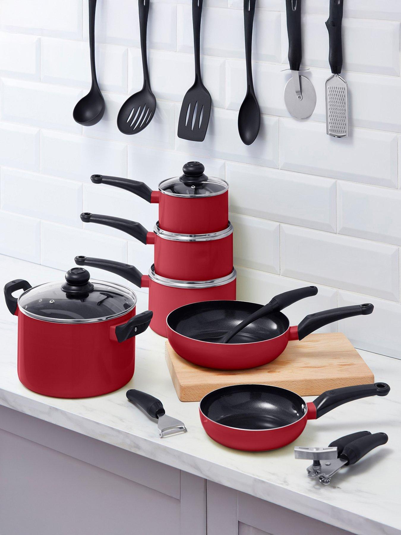 swan-townhouse-14-piece-pan-and-kitchen-tool-set-red