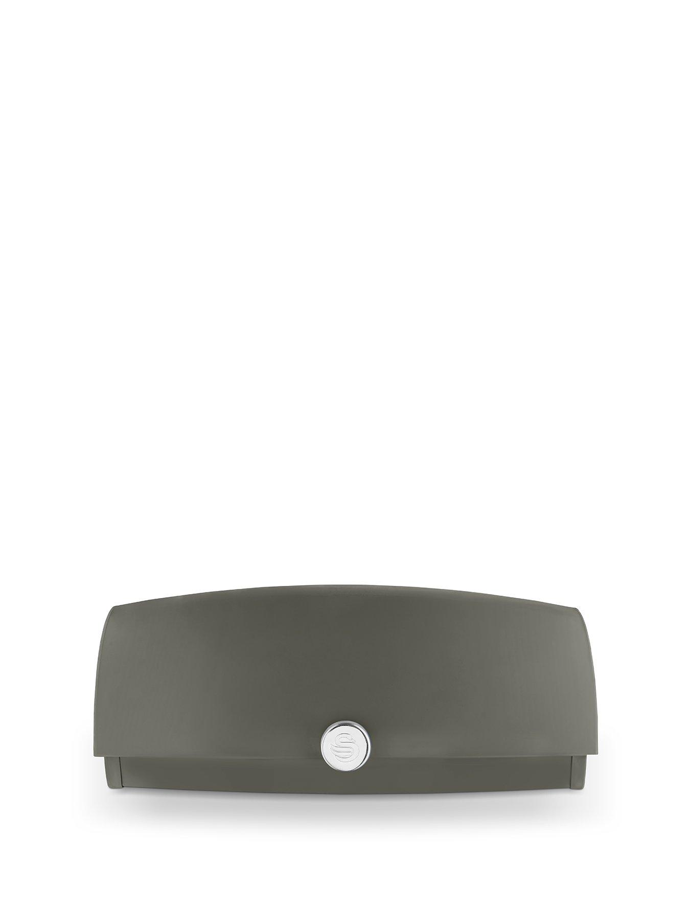 Swan Townhouse Bread Bin - Graphite Grey