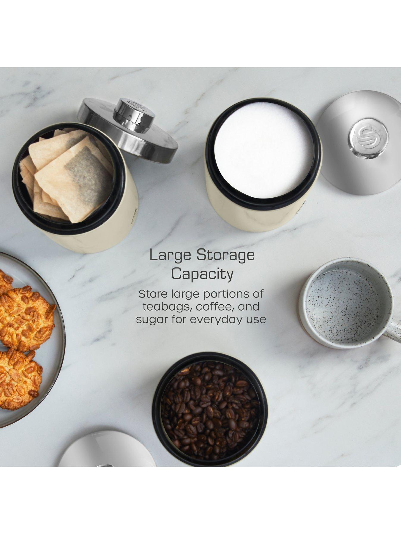  image of swan-townhouse-set-of-3-storage-canisters-for-coffeesugartea--cream