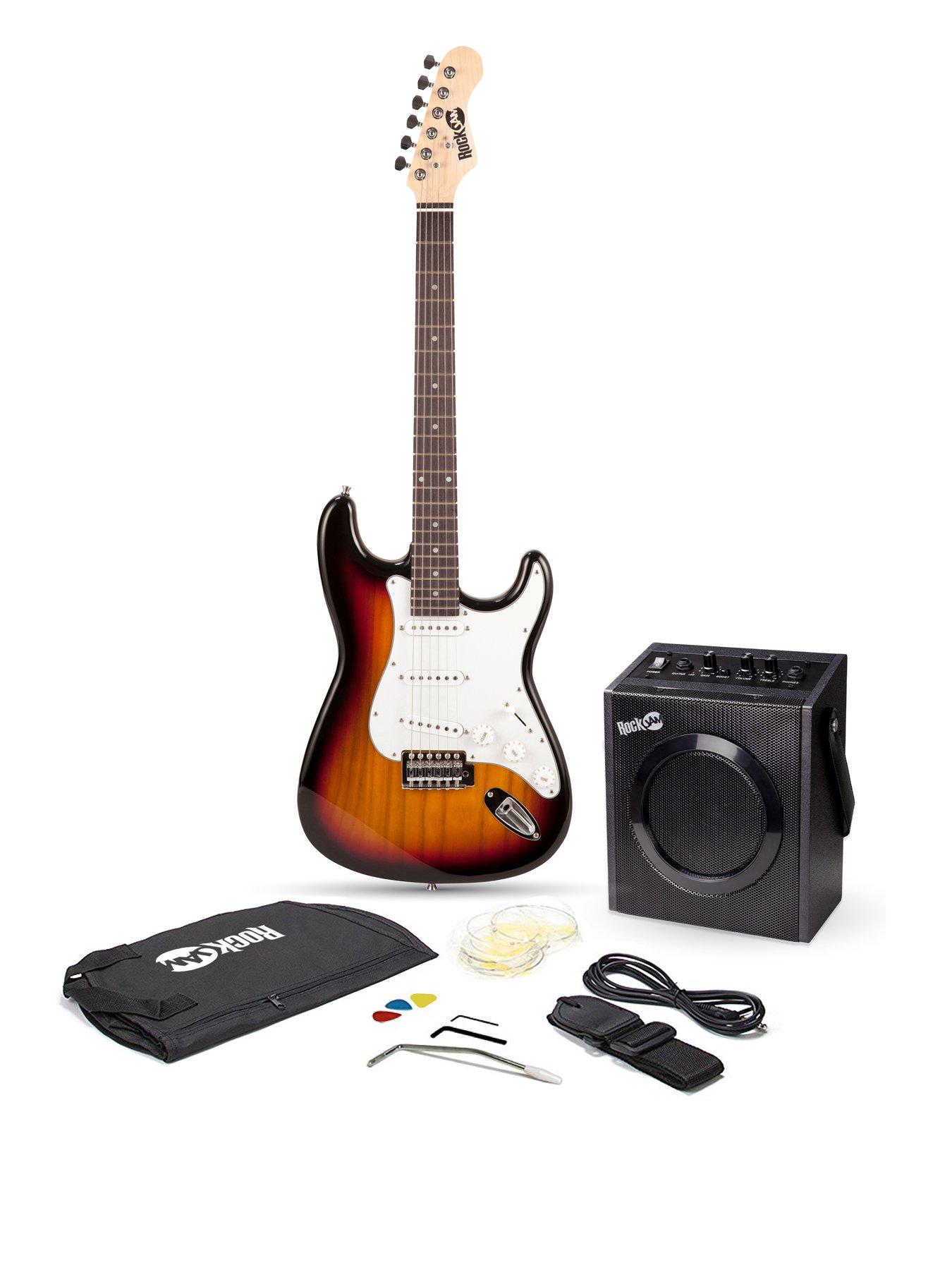 Image 2 of 7 of RockJam Full Size Electric Guitar Kit with 10-Watt Guitar Amp, Lessons, Strap, Gig Bag, Picks, Whammy, Lead and Spare Strings