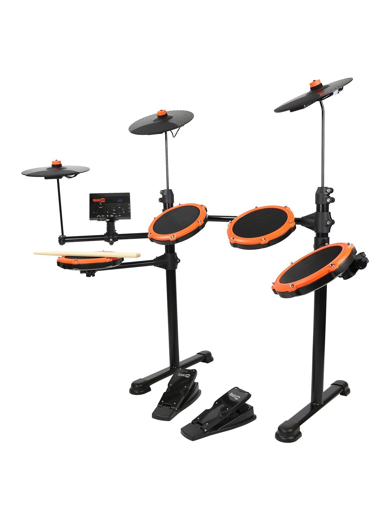 Image 1 of 7 of RockJam Mesh Head Electronic Drum Set with Drumstick
