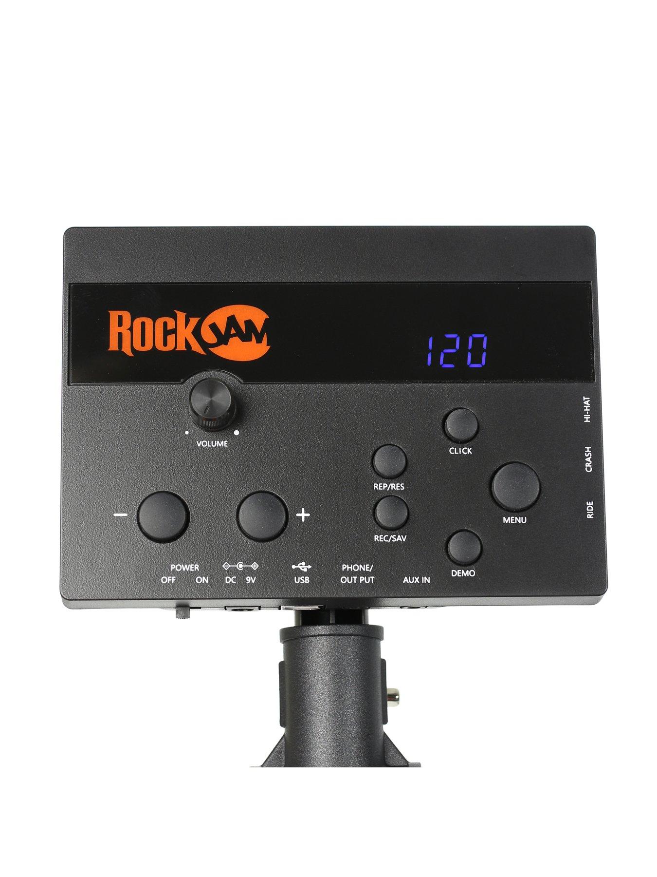 Image 3 of 7 of RockJam Mesh Head Electronic Drum Set with Drumstick