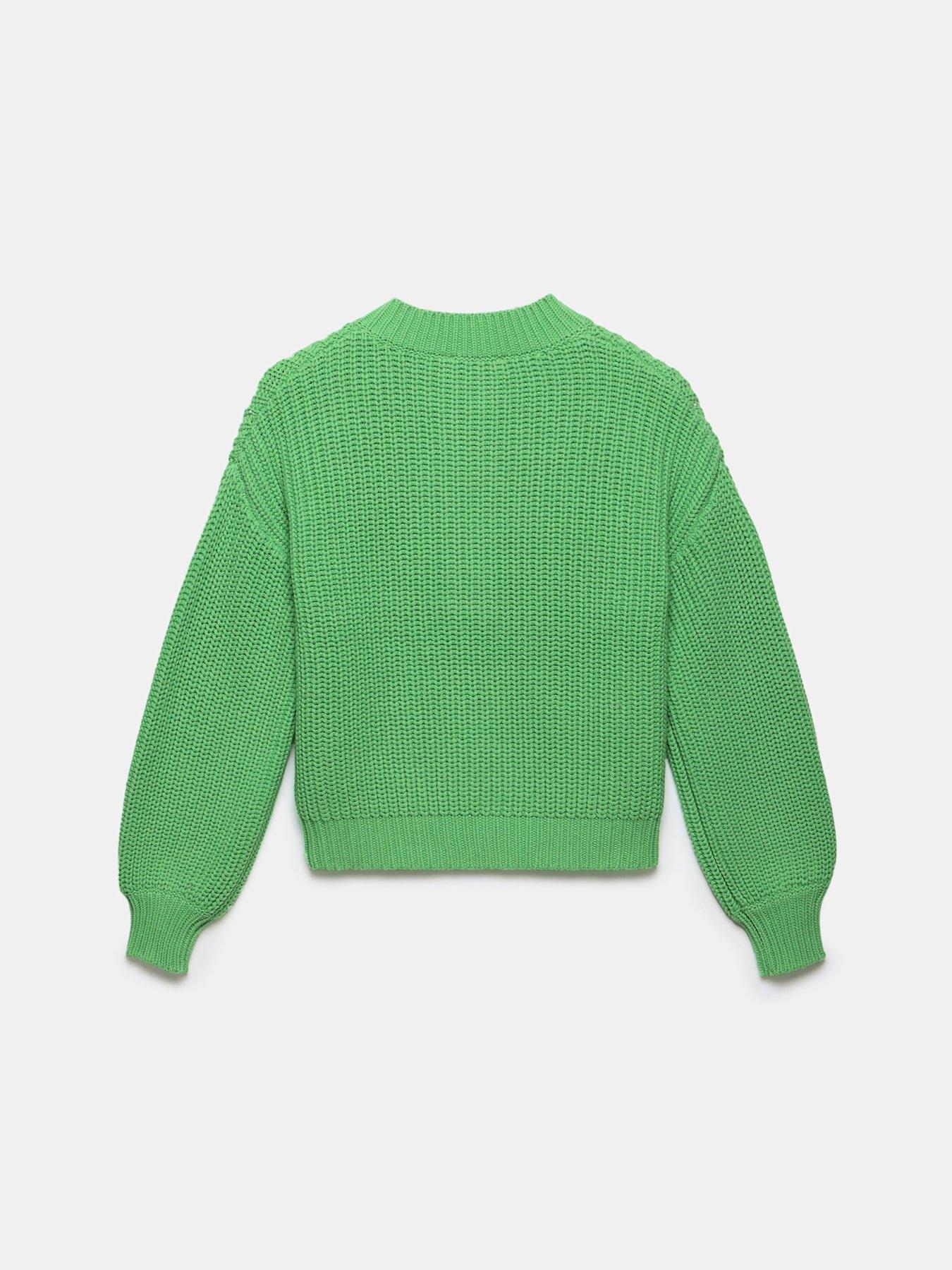  image of mint-velvet-button-detail-jumper-green