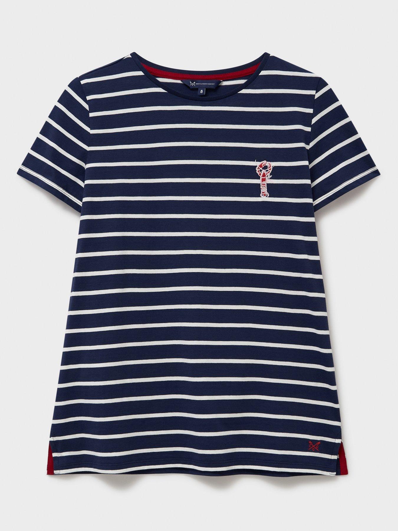  image of crew-clothing-embroidered-breton-tee