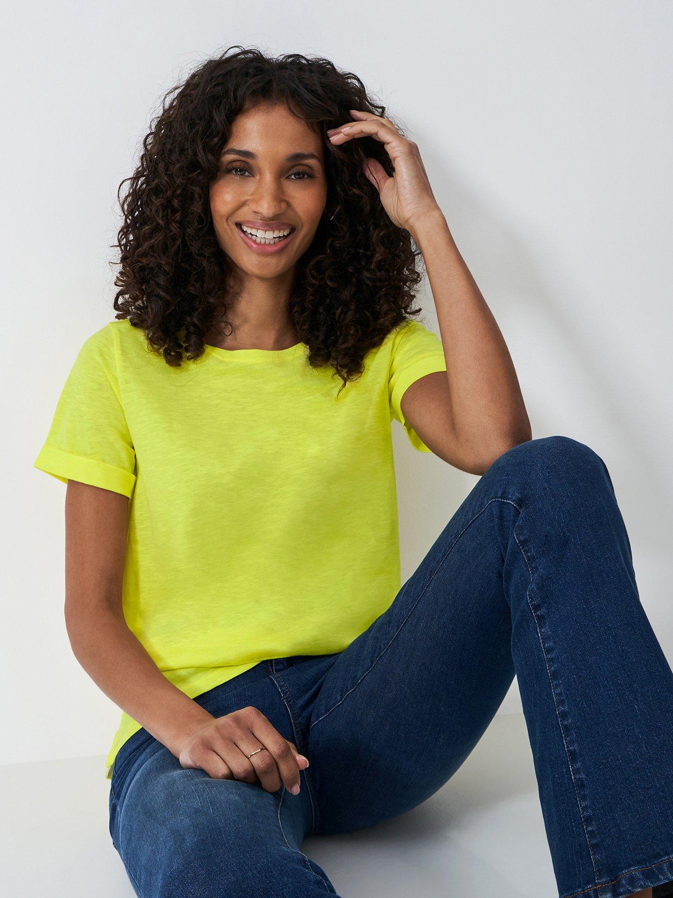 undefined Slub Crew Neck T Shirt