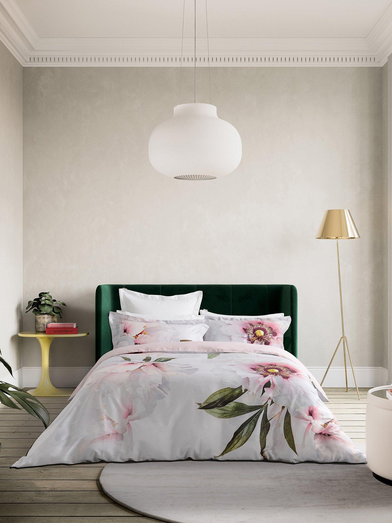 undefined Peony Floral 100% Cotton Sateen Duvet Set