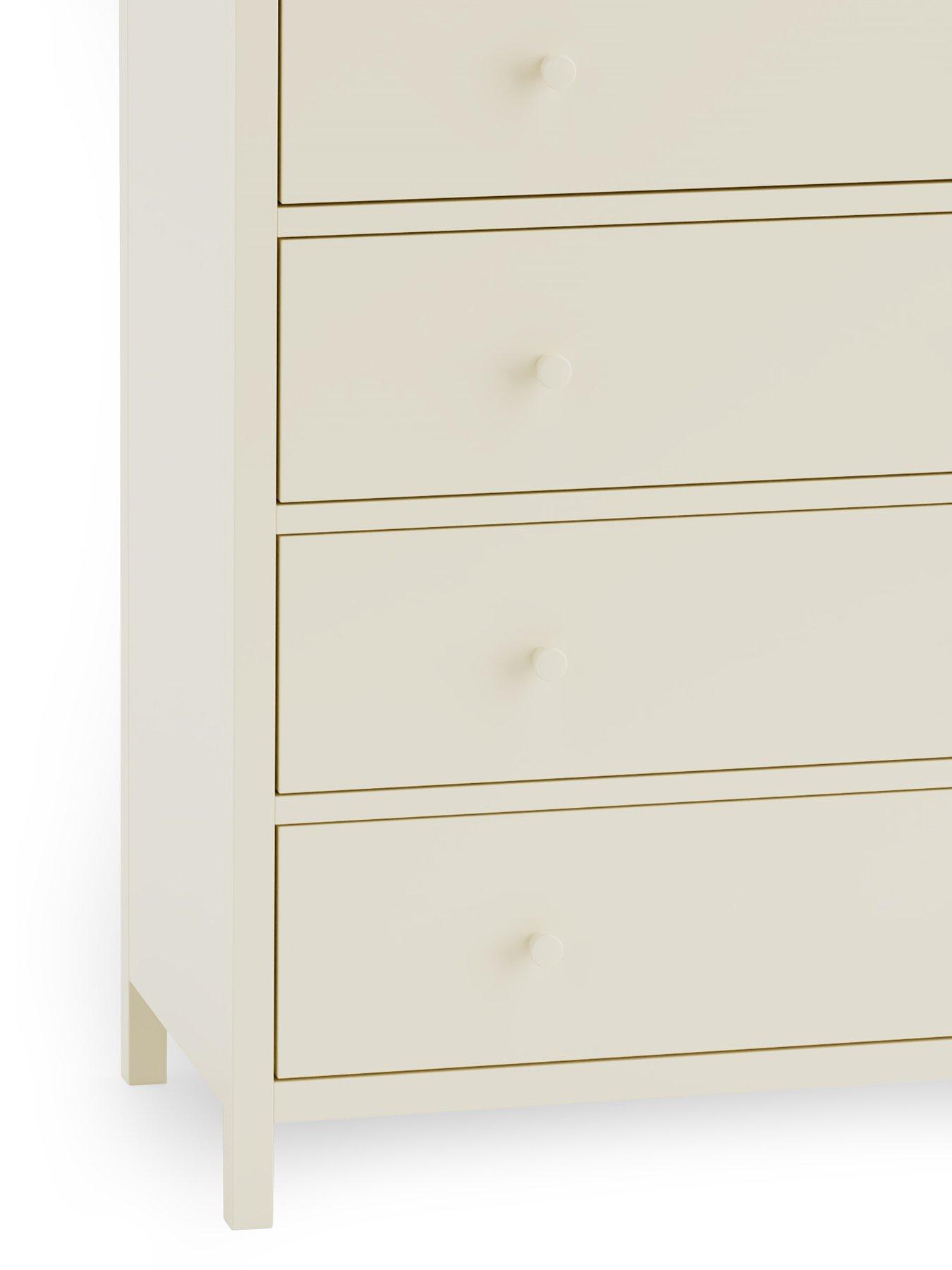  image of julian-bowen-coxmoor-5-drawer-wide-chest-contains-solid-oak