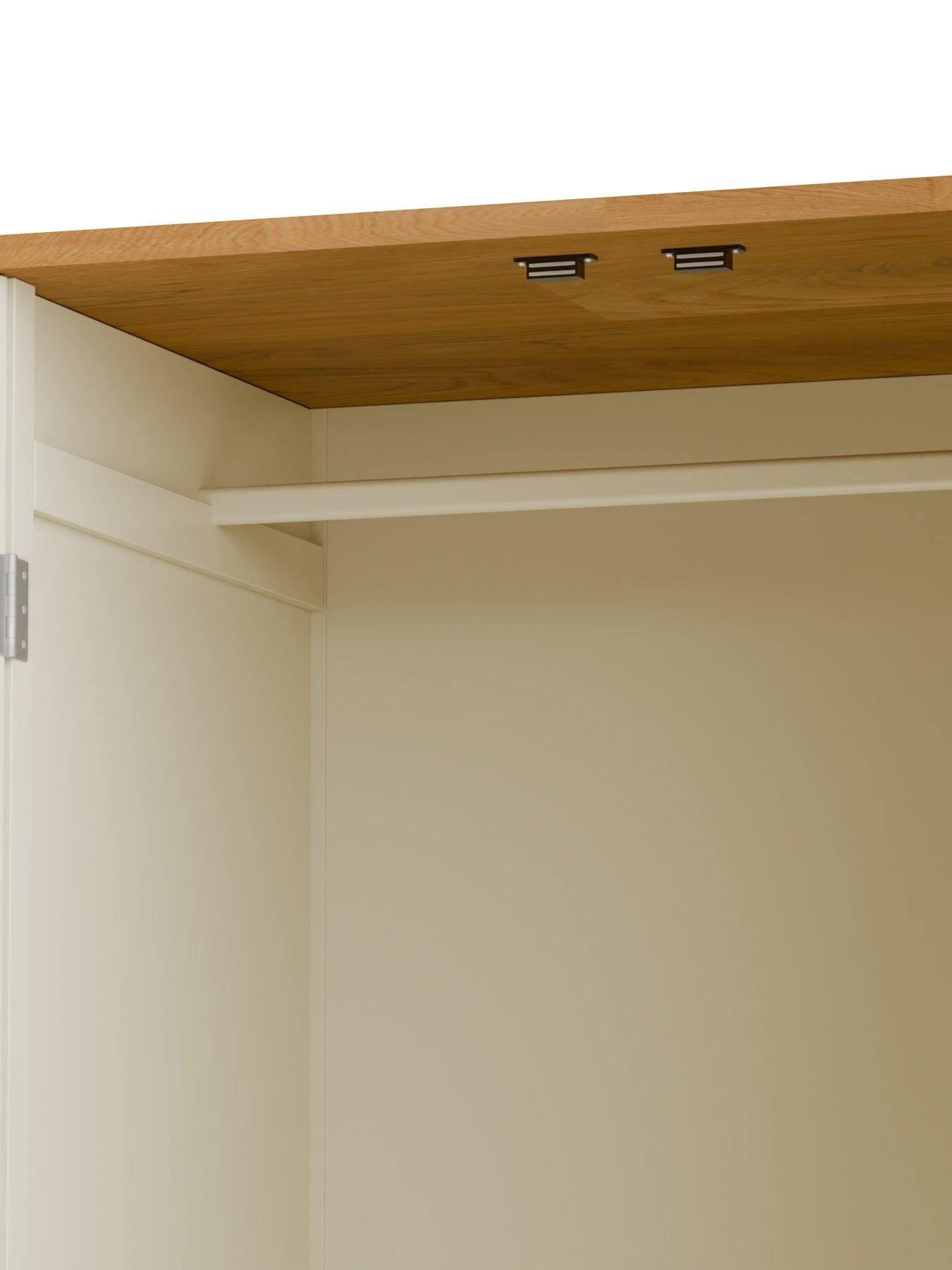  image of julian-bowen-coxmoor-wardrobe-contains-solid-oak