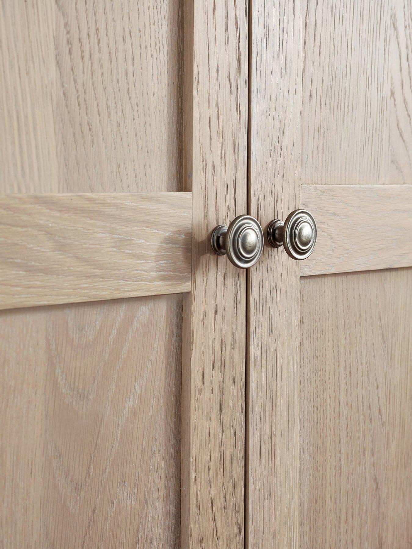  image of julian-bowen-camille-2-door-1-drawernbspcombination-wardrobe-contains-solid-oak