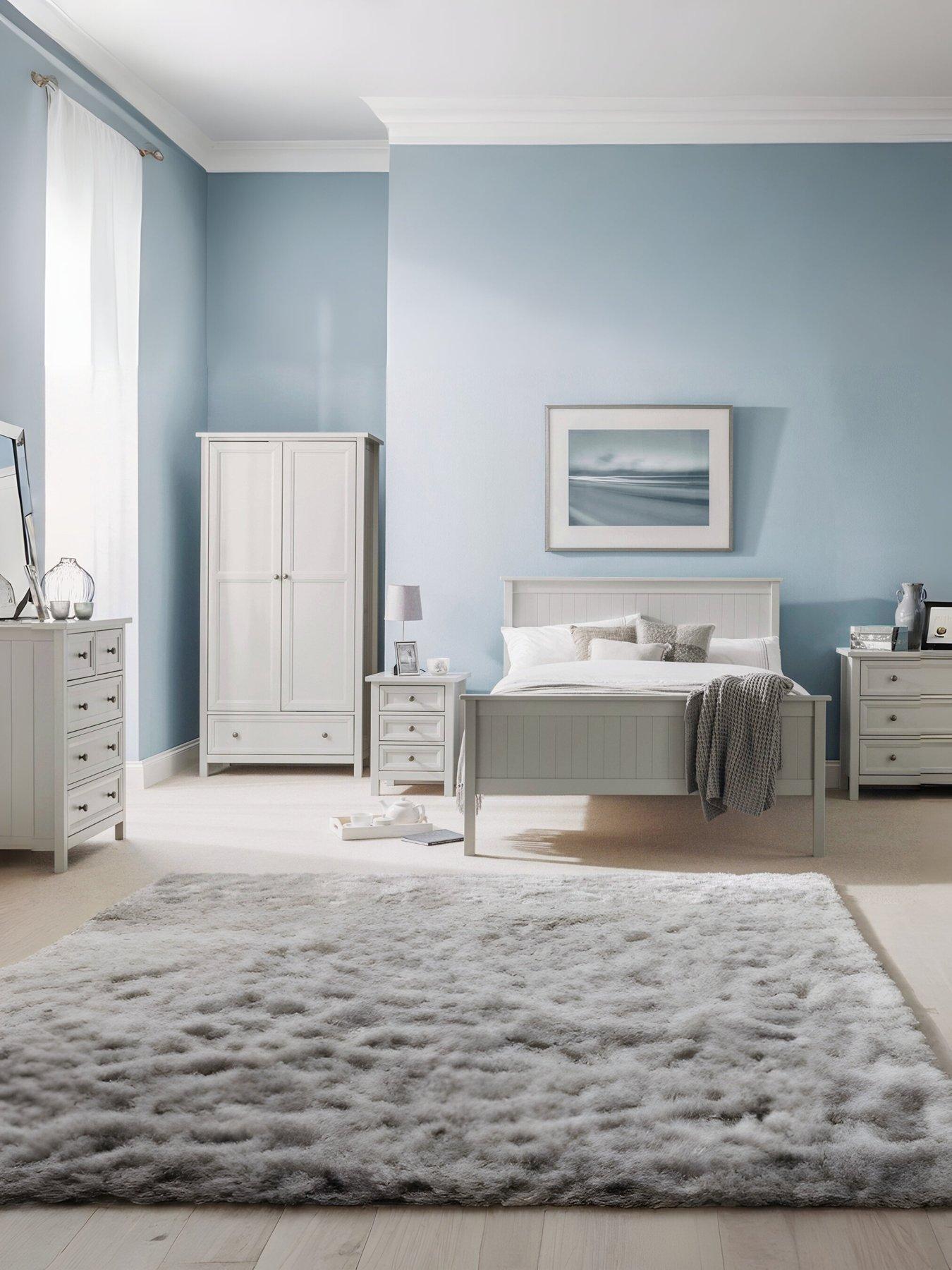 Image 4 of 4 of Julian Bowen Maine 2 Door Combination Wardrobe Dove Grey
