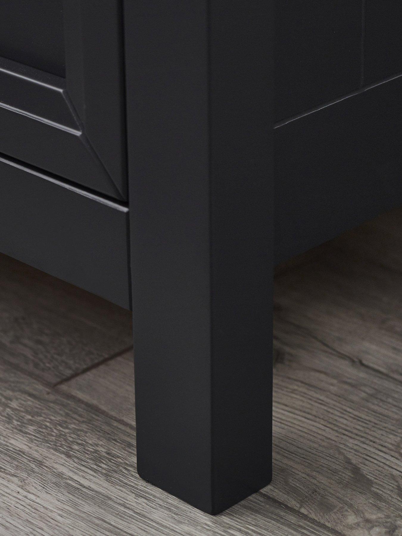 Image 6 of 7 of Julian Bowen Maine 3 Drawer Bedside Anthracite