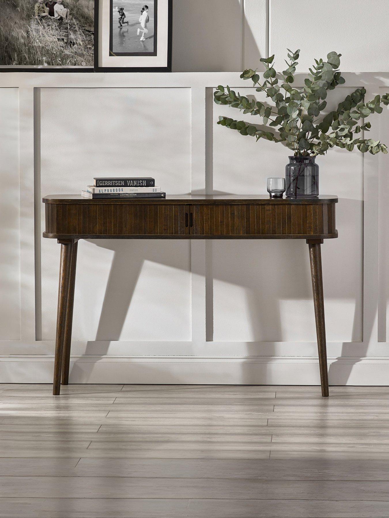 Julian Bowen Arya Console Table - Dark Oak