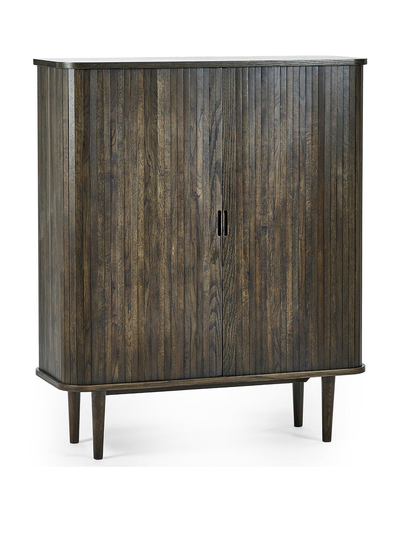 Image 2 of 7 of Julian Bowen Arya Wine Cabinet - Dark Oak