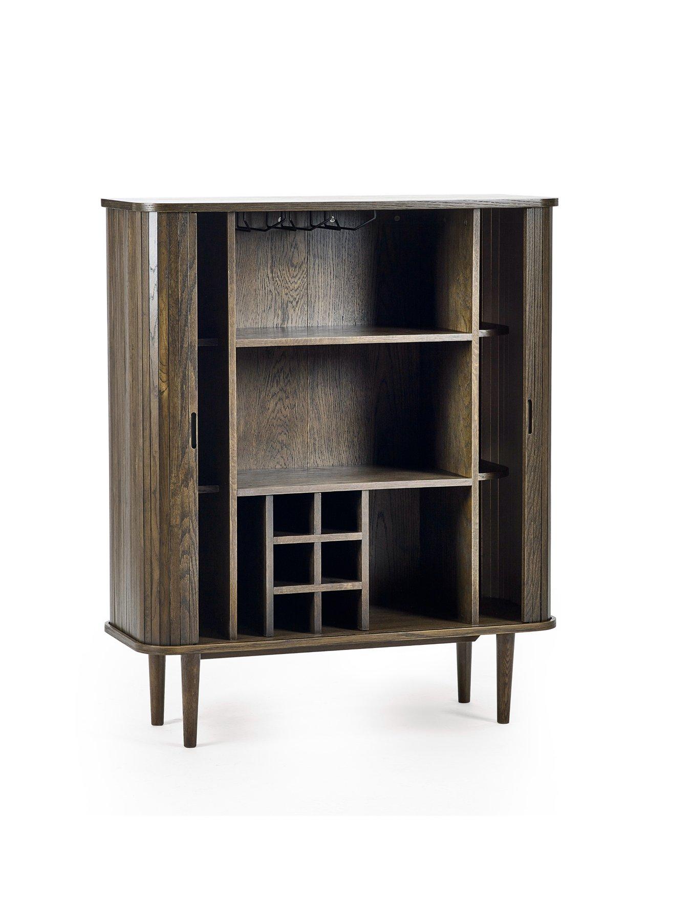 Image 3 of 7 of Julian Bowen Arya Wine Cabinet - Dark Oak