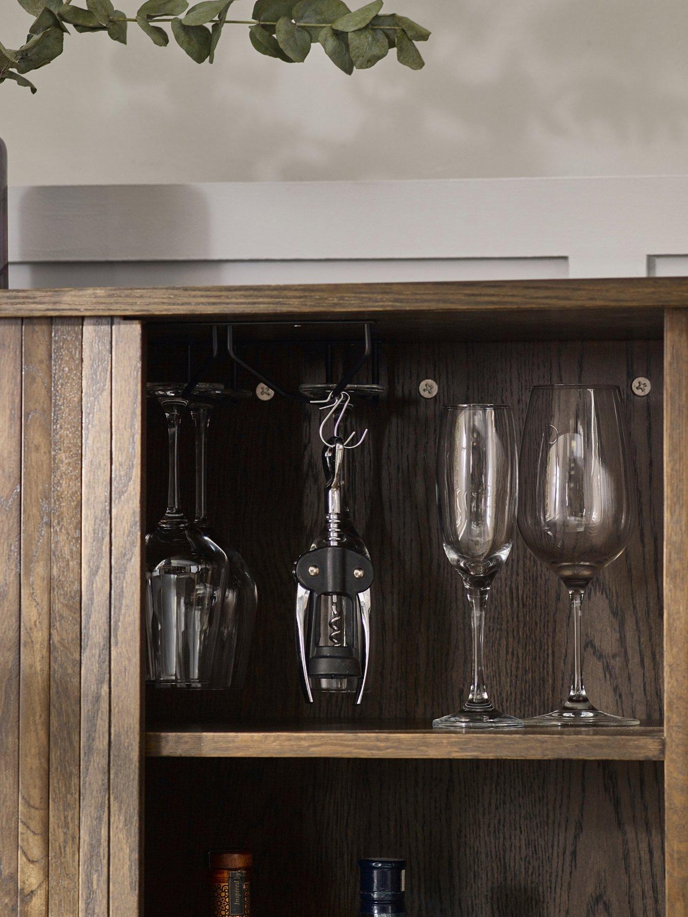 Image 5 of 7 of Julian Bowen Arya Wine Cabinet - Dark Oak