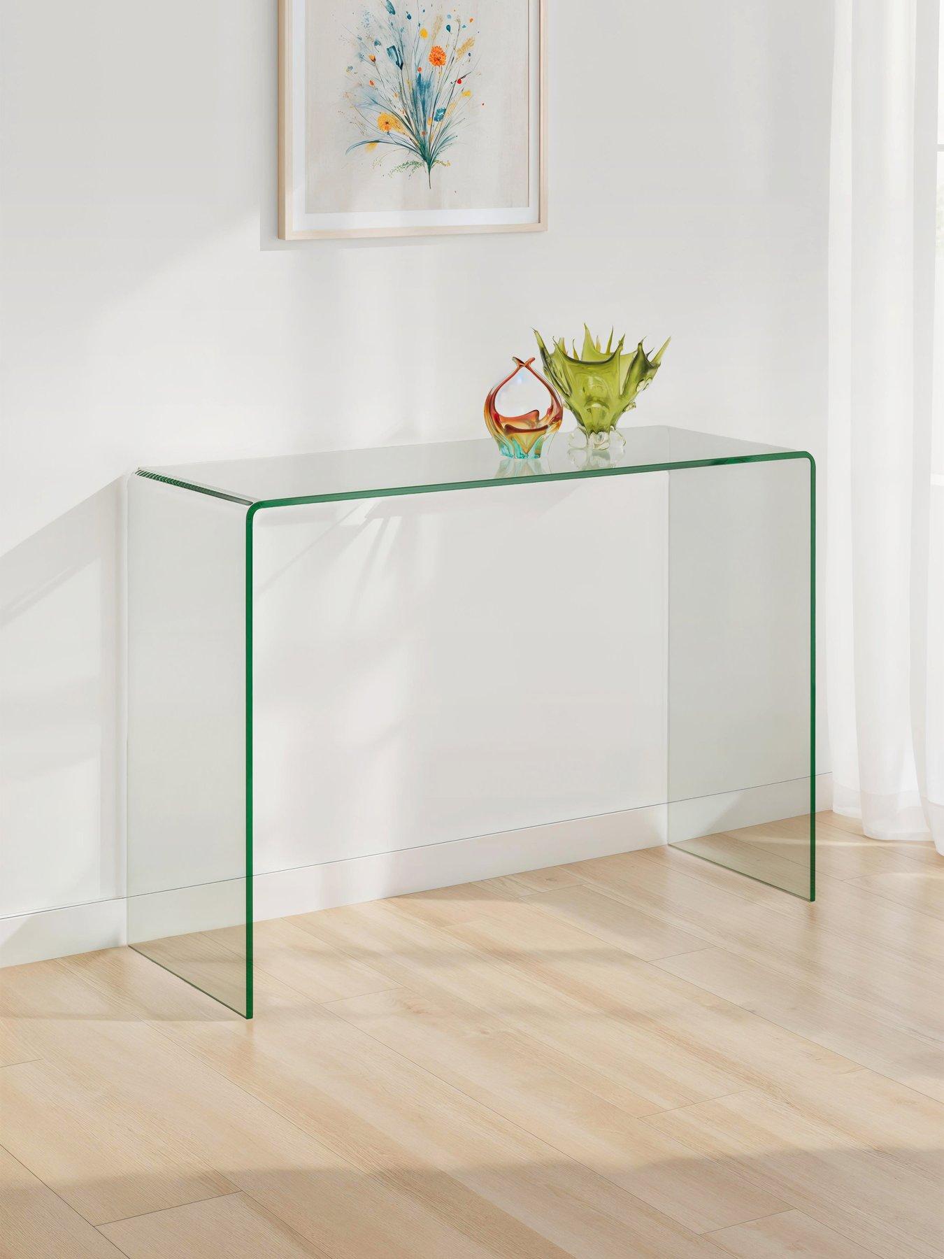 julian-bowen-amalfi-bent-glass-console-table