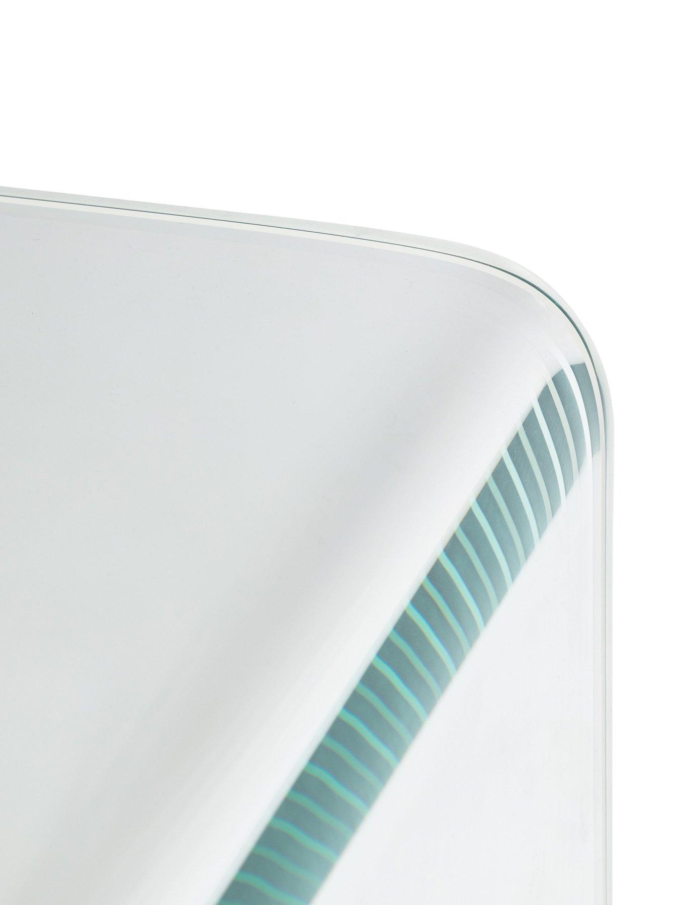  image of julian-bowen-amalfi-bent-glass-console-table