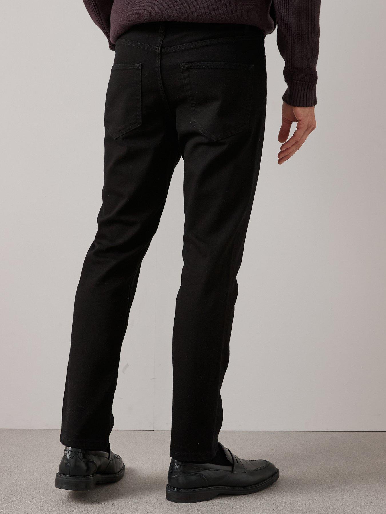 stillFront image of the-very-collection-slim-jeans-with-stretch-stay-black