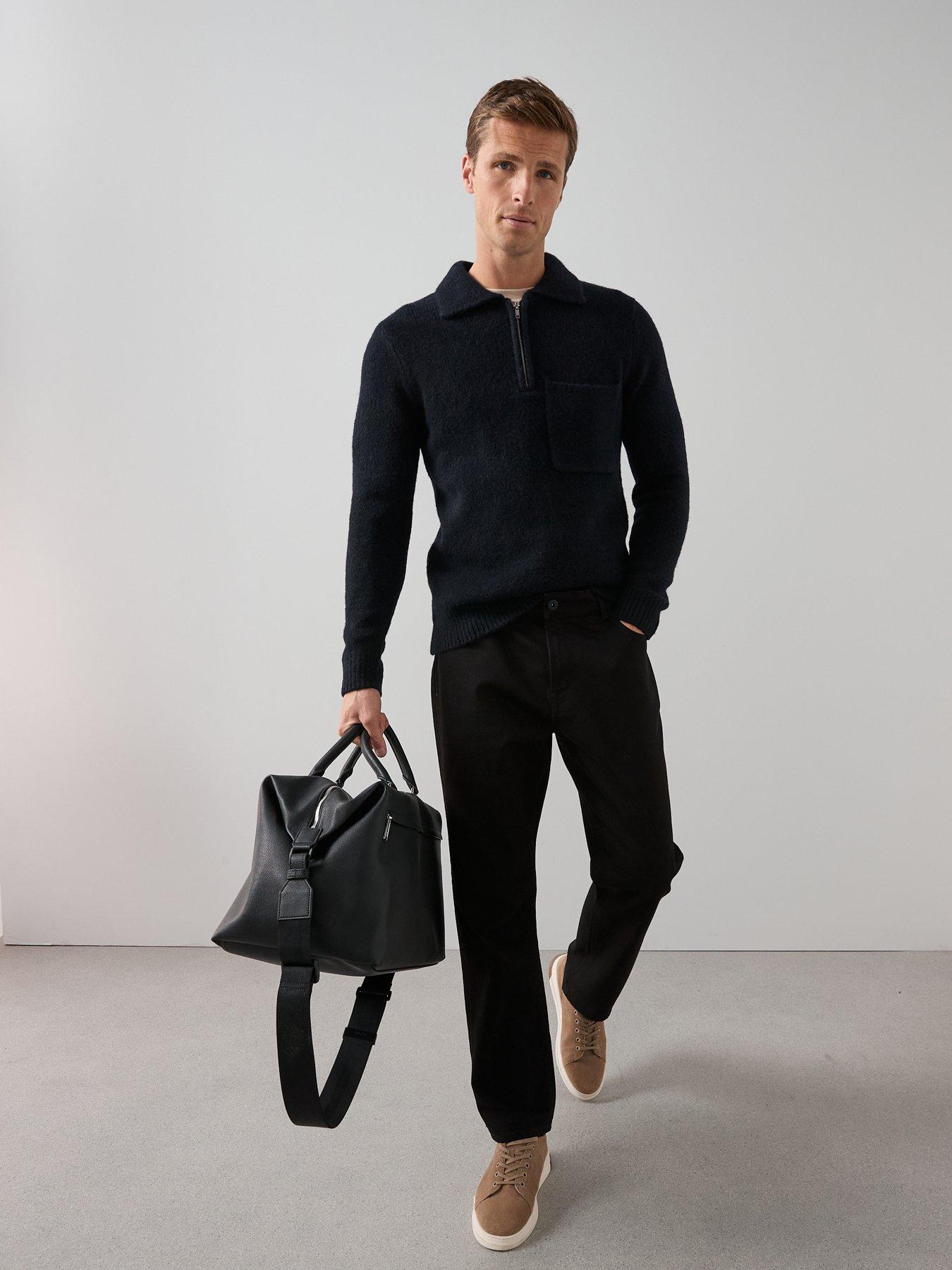  image of the-very-collection-straight-jeans-with-stretch-stay-black