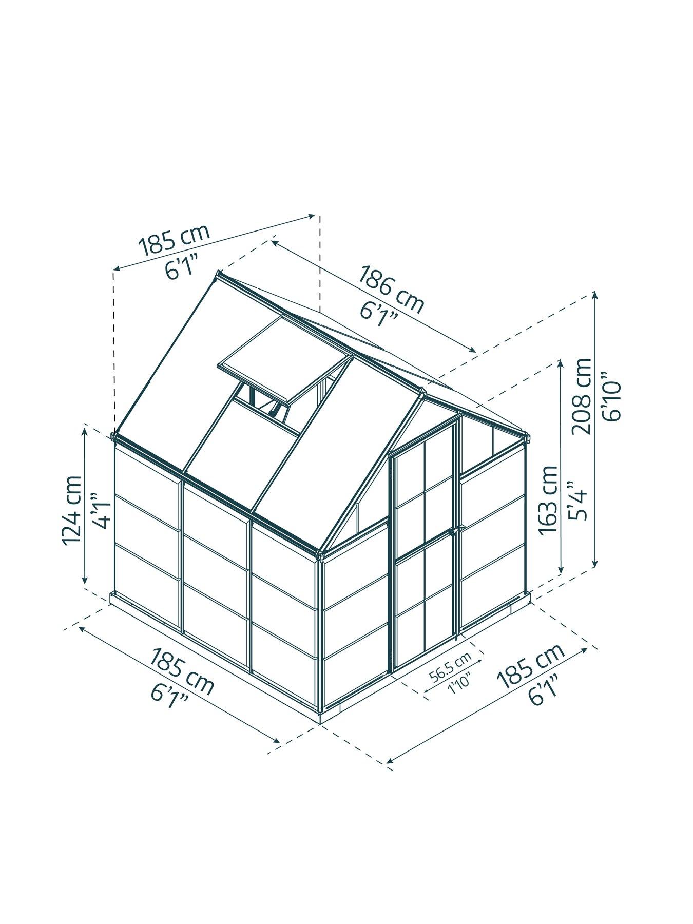  image of canopia-by-palram-hybrid-6x6--green