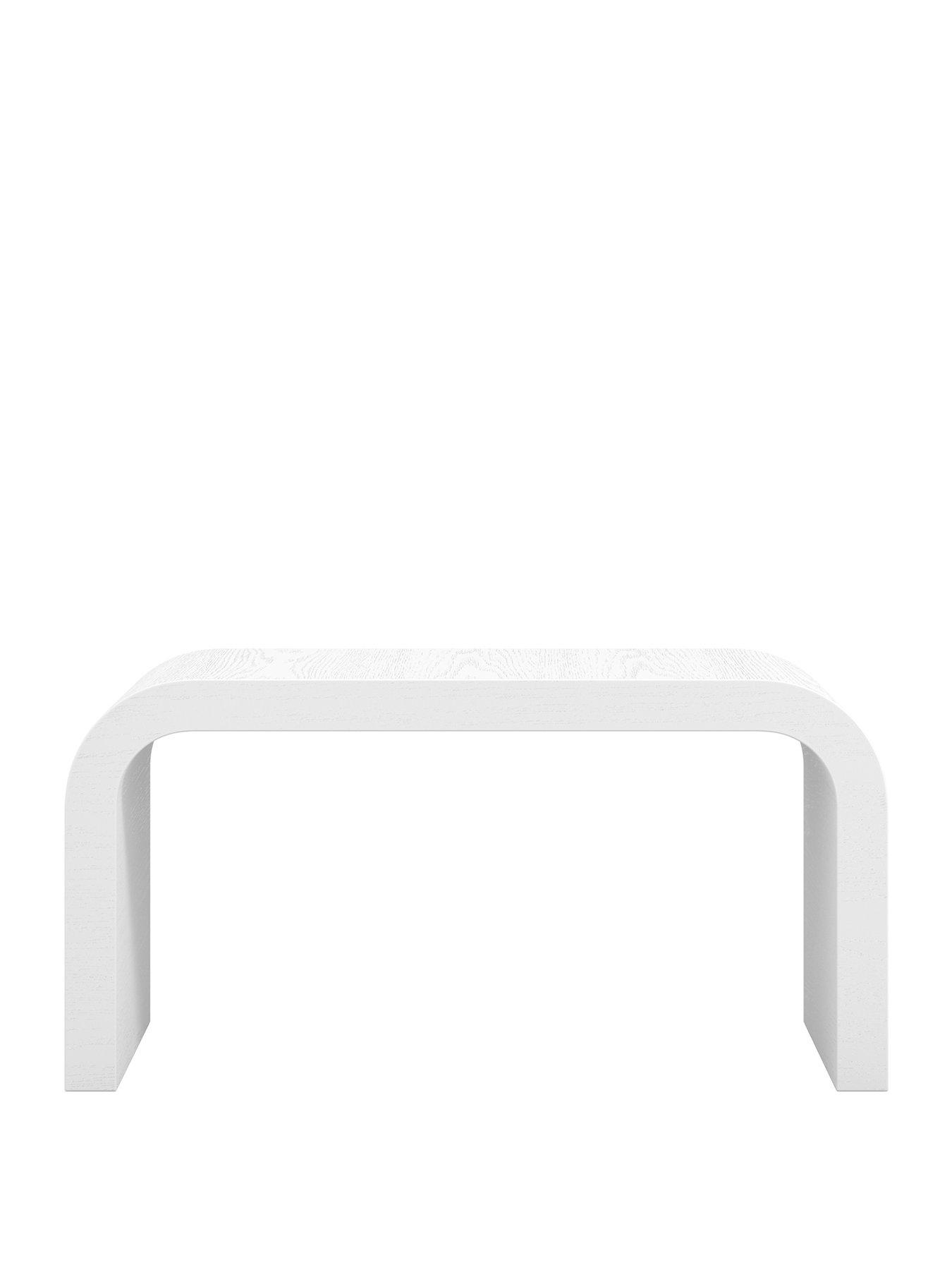 stillFront image of lpd-home-lake-curved-coffee-table-white
