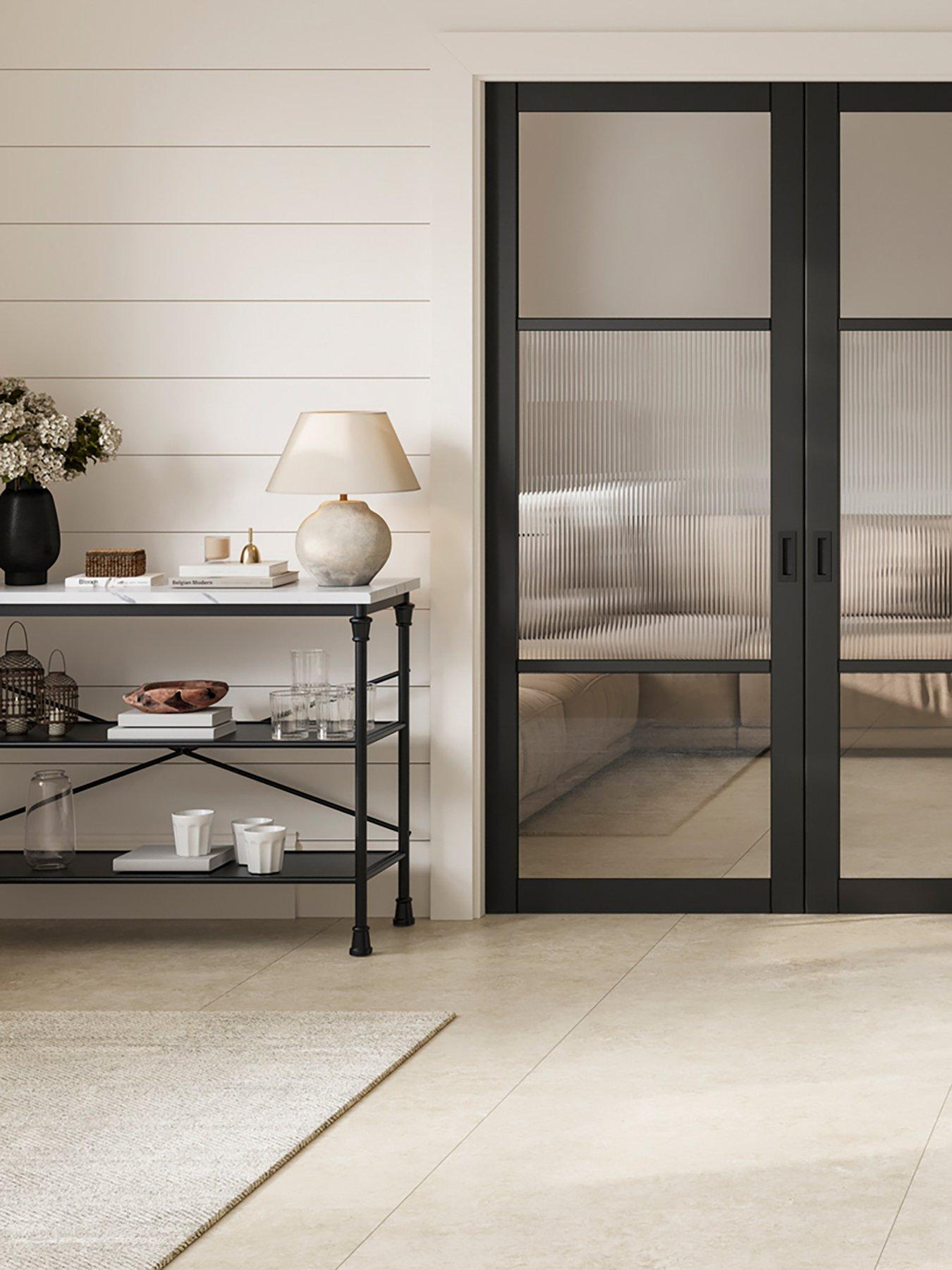 LPD Home Fairmont Marble Effect Console Table