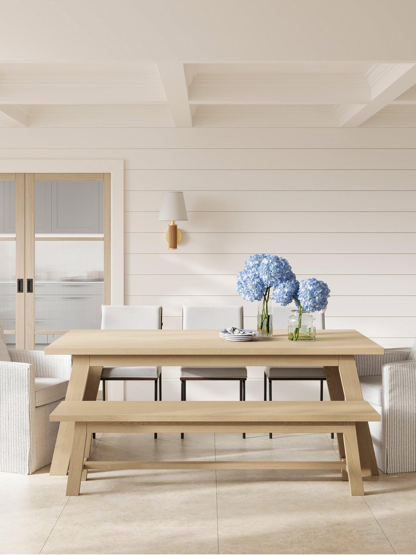undefined Bourton Dining Table - Latte