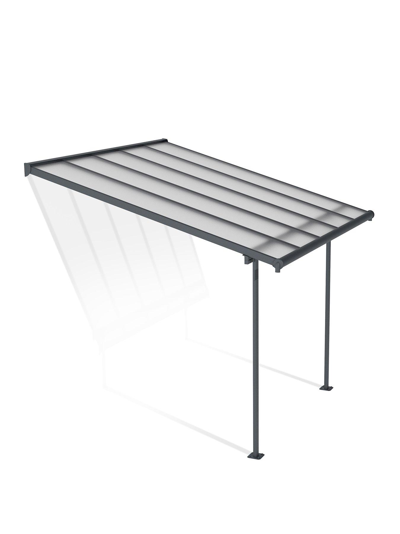  image of canopia-by-palram-sierra-patio-cover-3x305-grey-clear