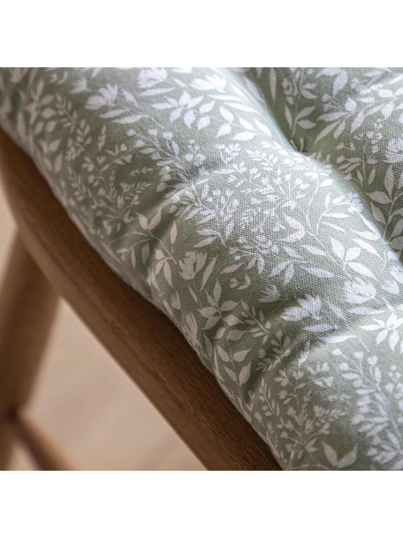  image of gallery-sage-floral-set-of-2-reversible-seat-pads