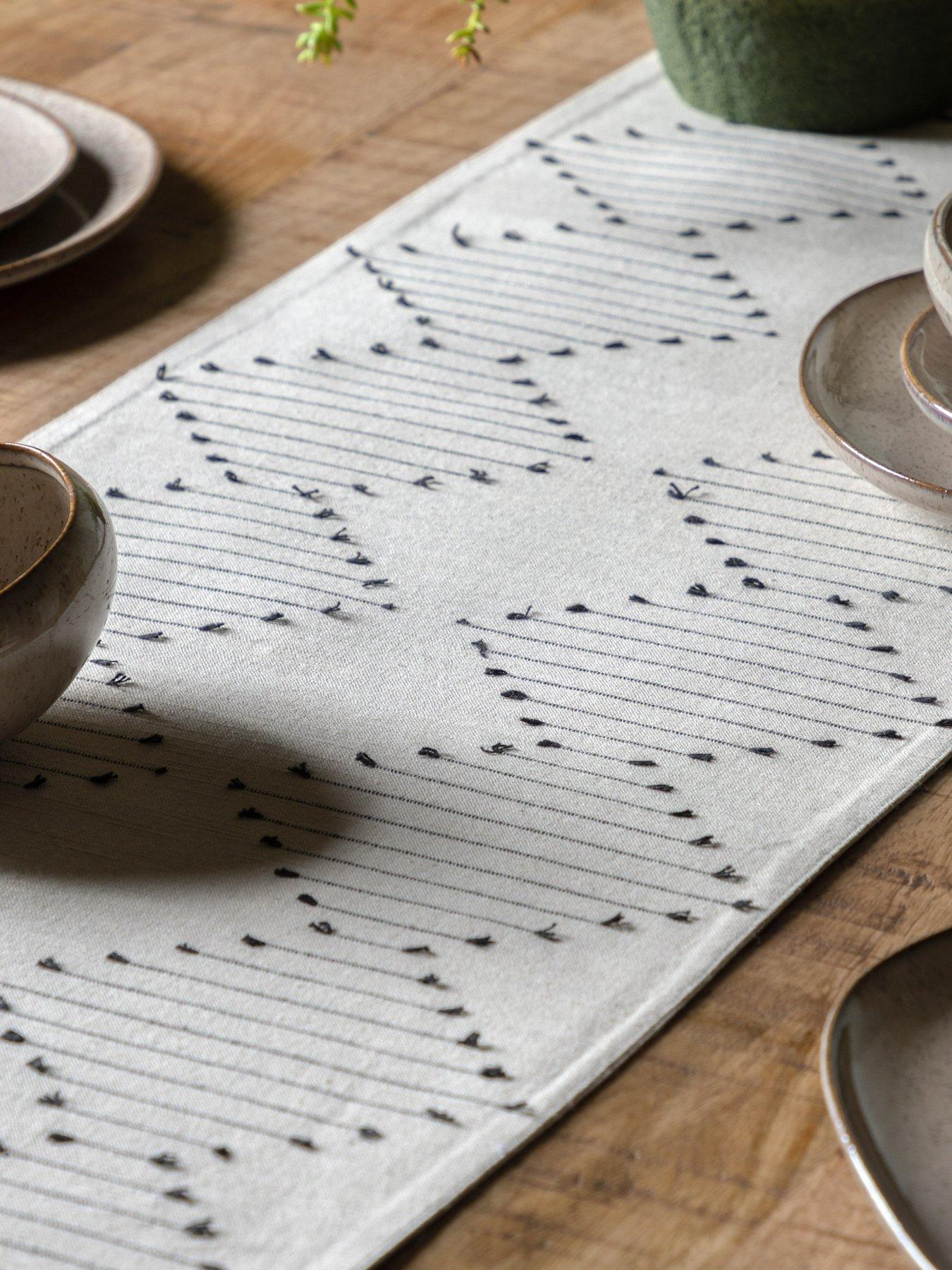 gallery-direct-boheme-diamond-weave-table-runner-ndash-36-x-180-cm